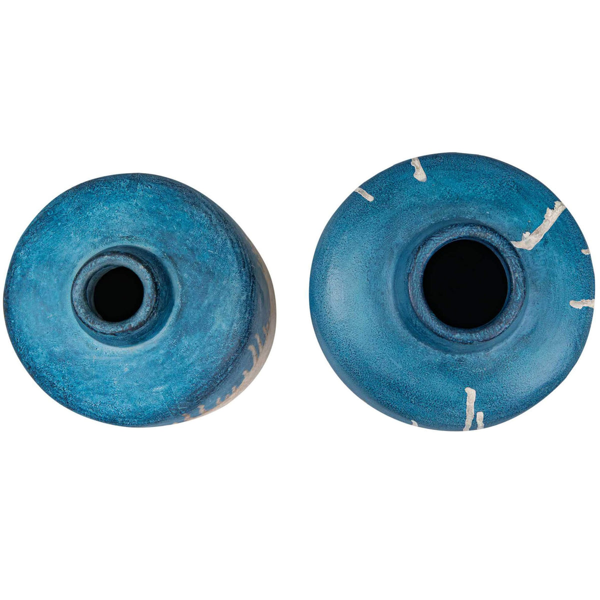 Coastal Cascade Indoor-Outdoor Blue Vases – Set of 2