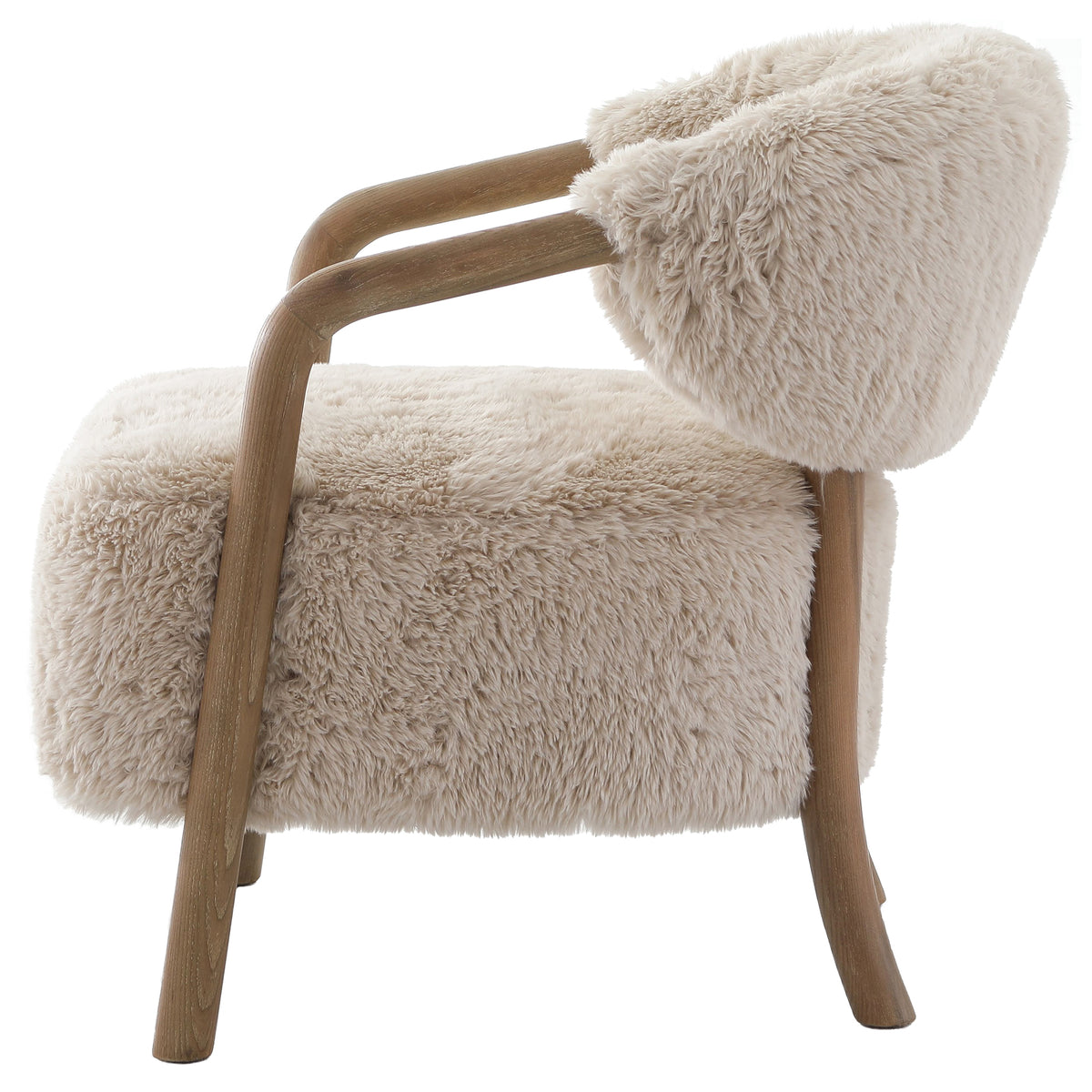 Cotswold Lion Accent Chair – Faux Sheepskin