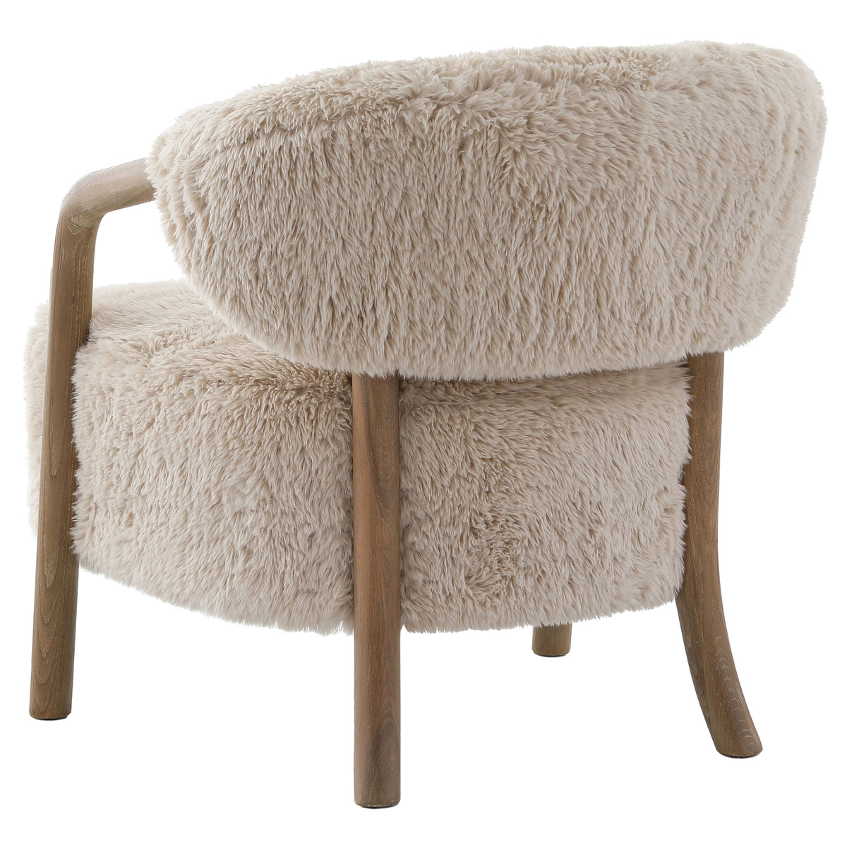 Cotswold Lion Accent Chair – Faux Sheepskin