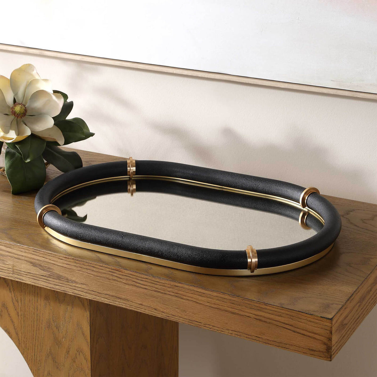 Cyprus Black Oval Tray