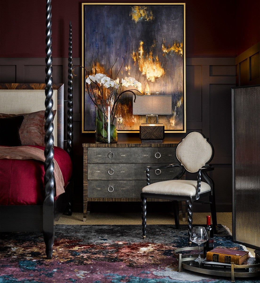 Barley Four-Poster Super King Bed Frame – Mazo