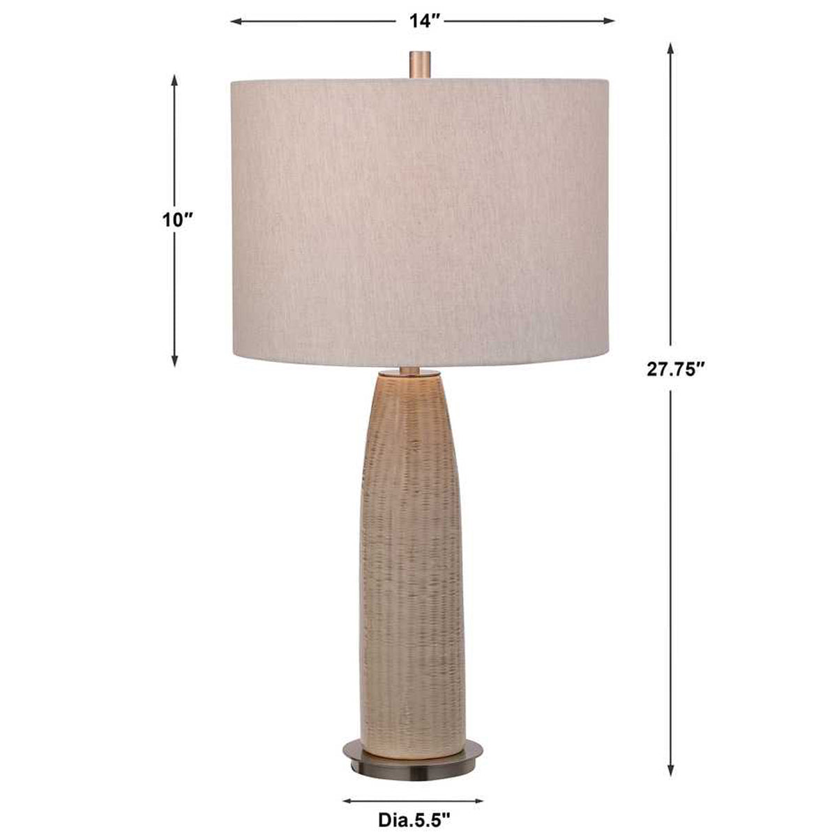 Delgado Light Grey Table Lamp