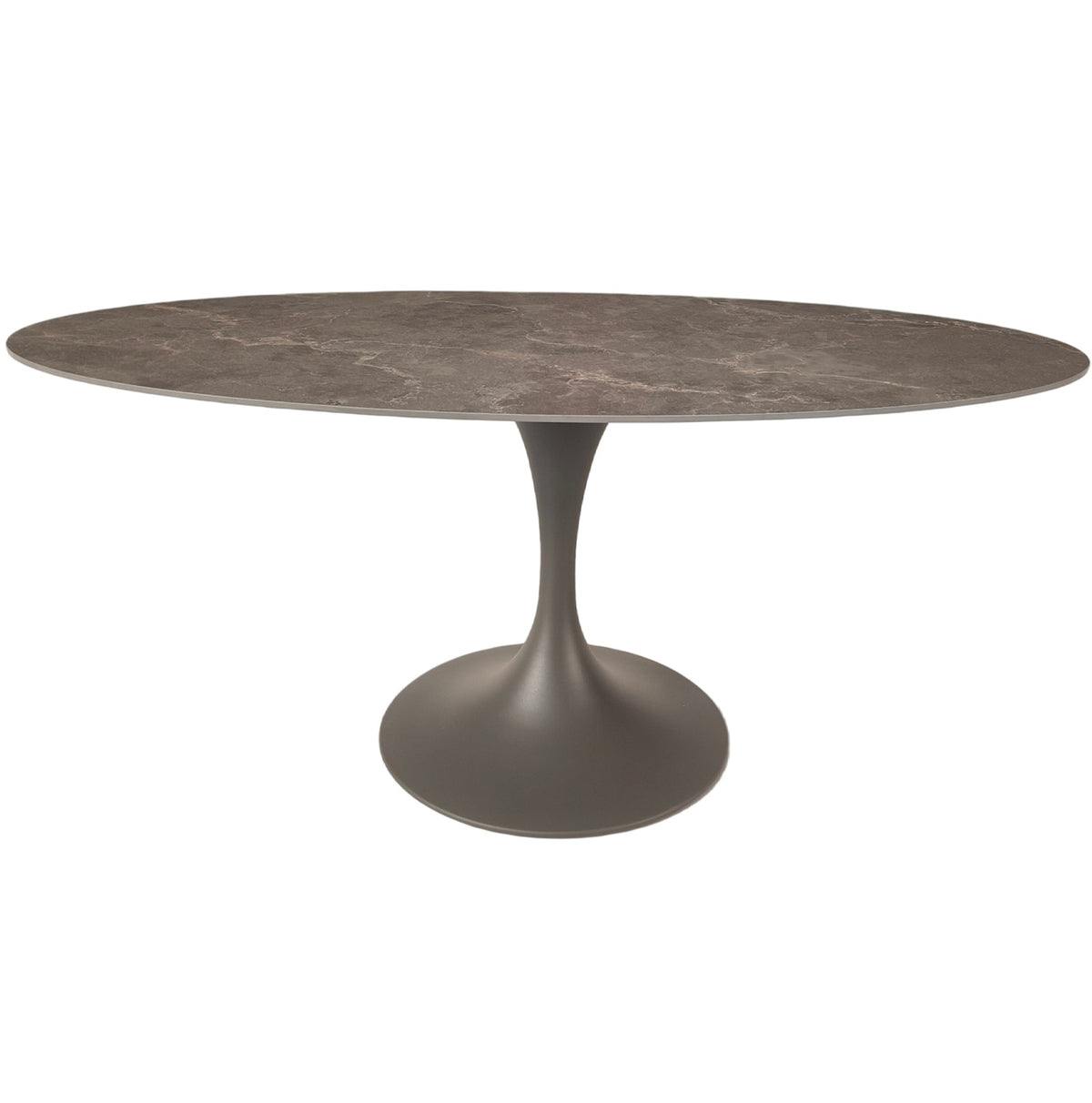 Sutton Oval Dining Table – Latte Stone Ceramic