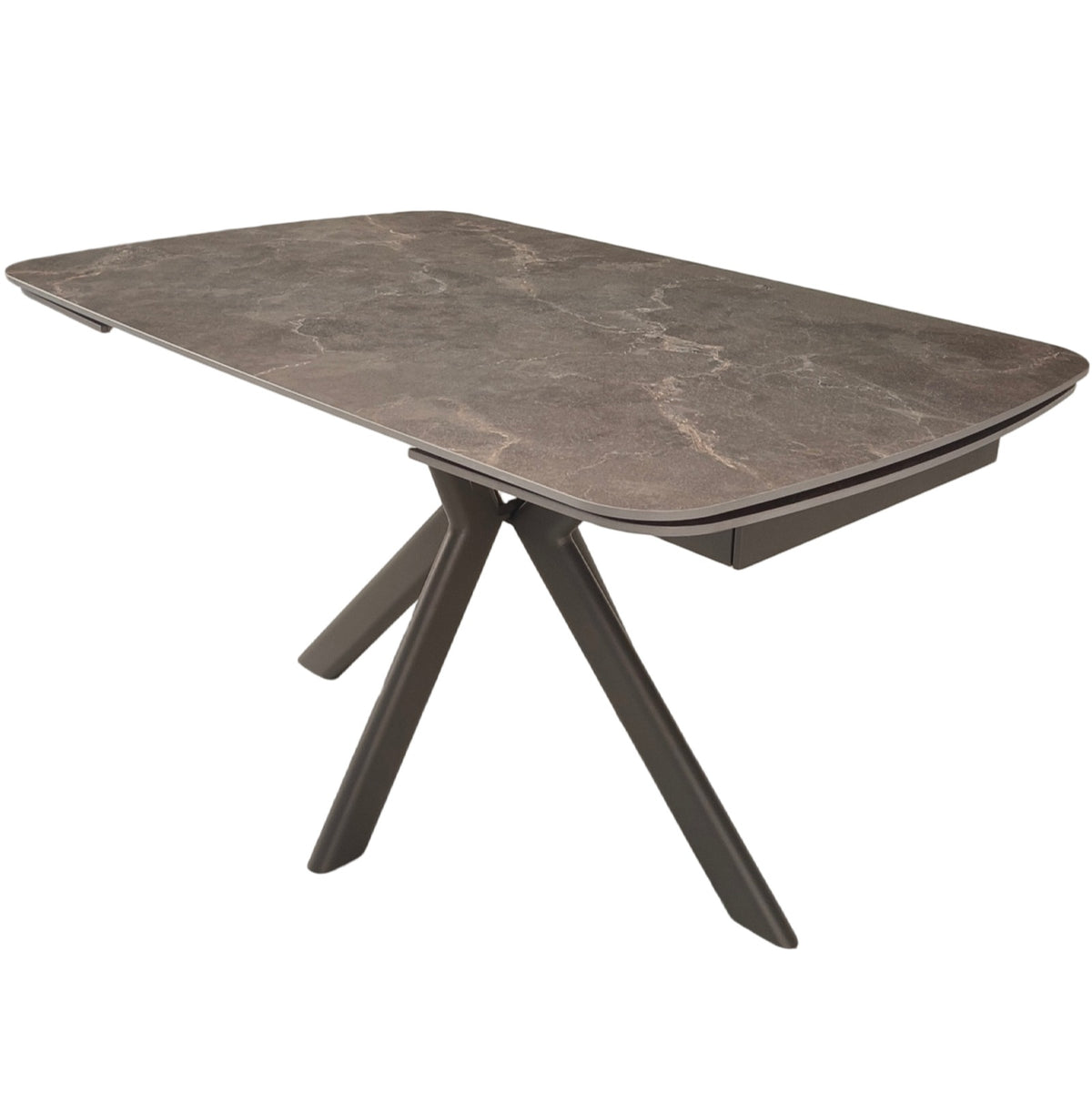 Cote Extending Dining Table – Latte Stone Ceramic