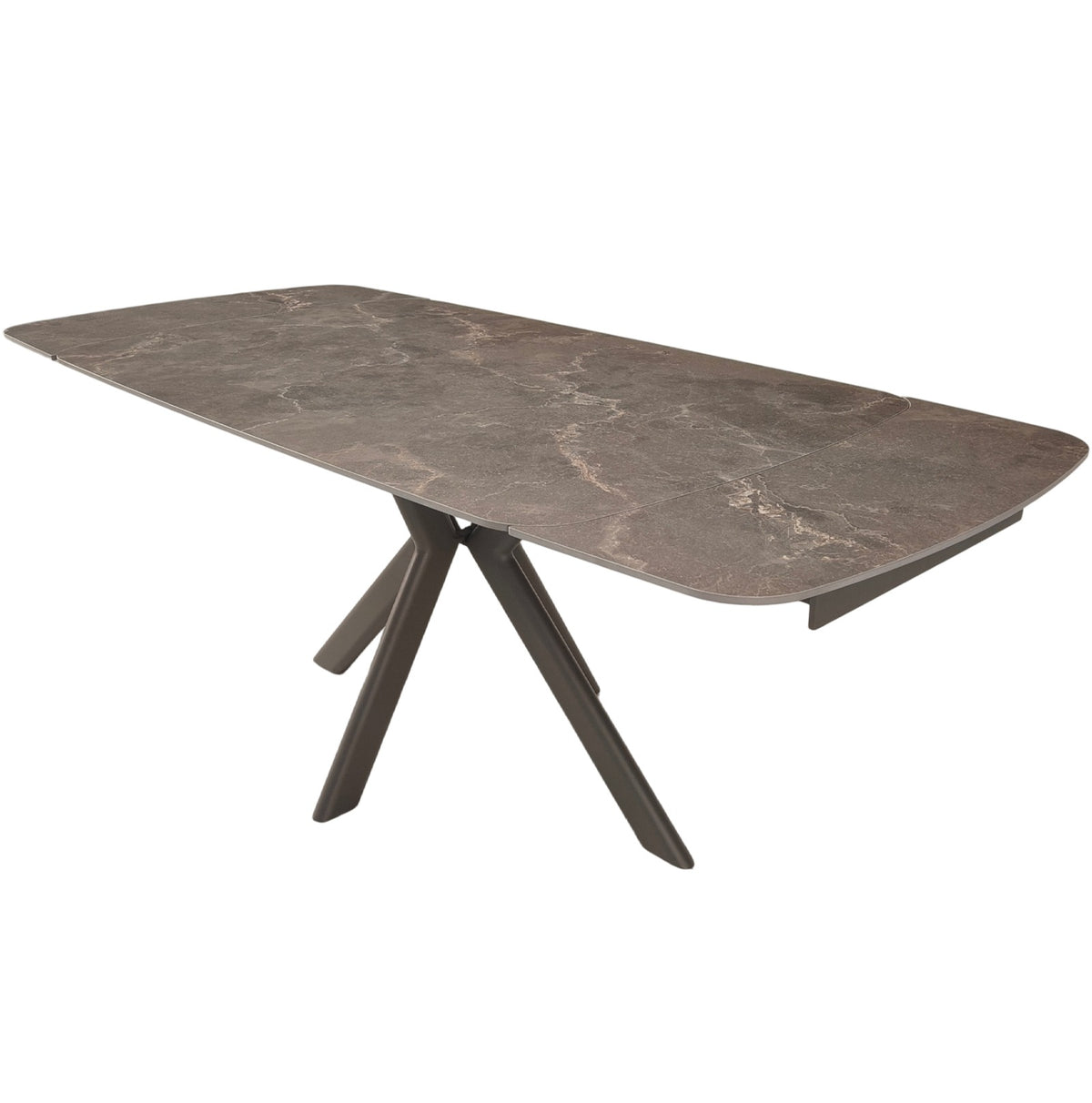 Cote Extending Dining Table – Latte Stone Ceramic