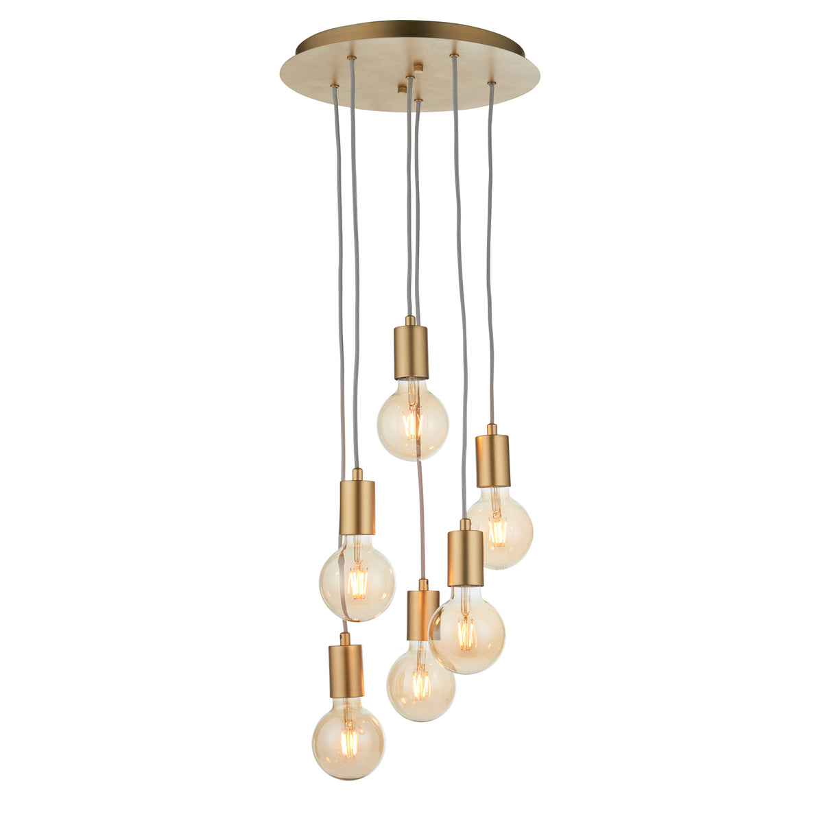 Studio 6 Pendant Light Satin Brass