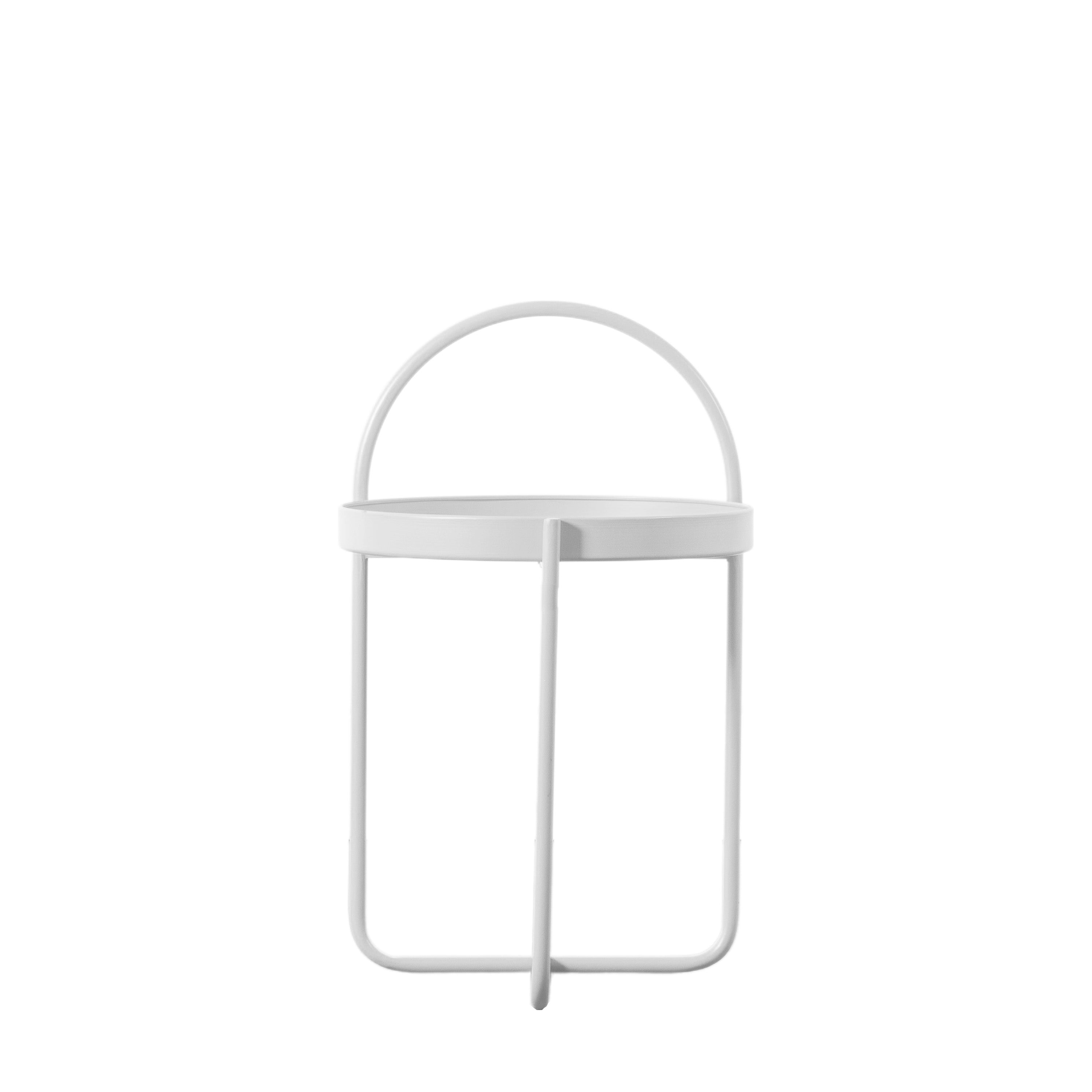 Melbury Side Table White 400x400x660mm
