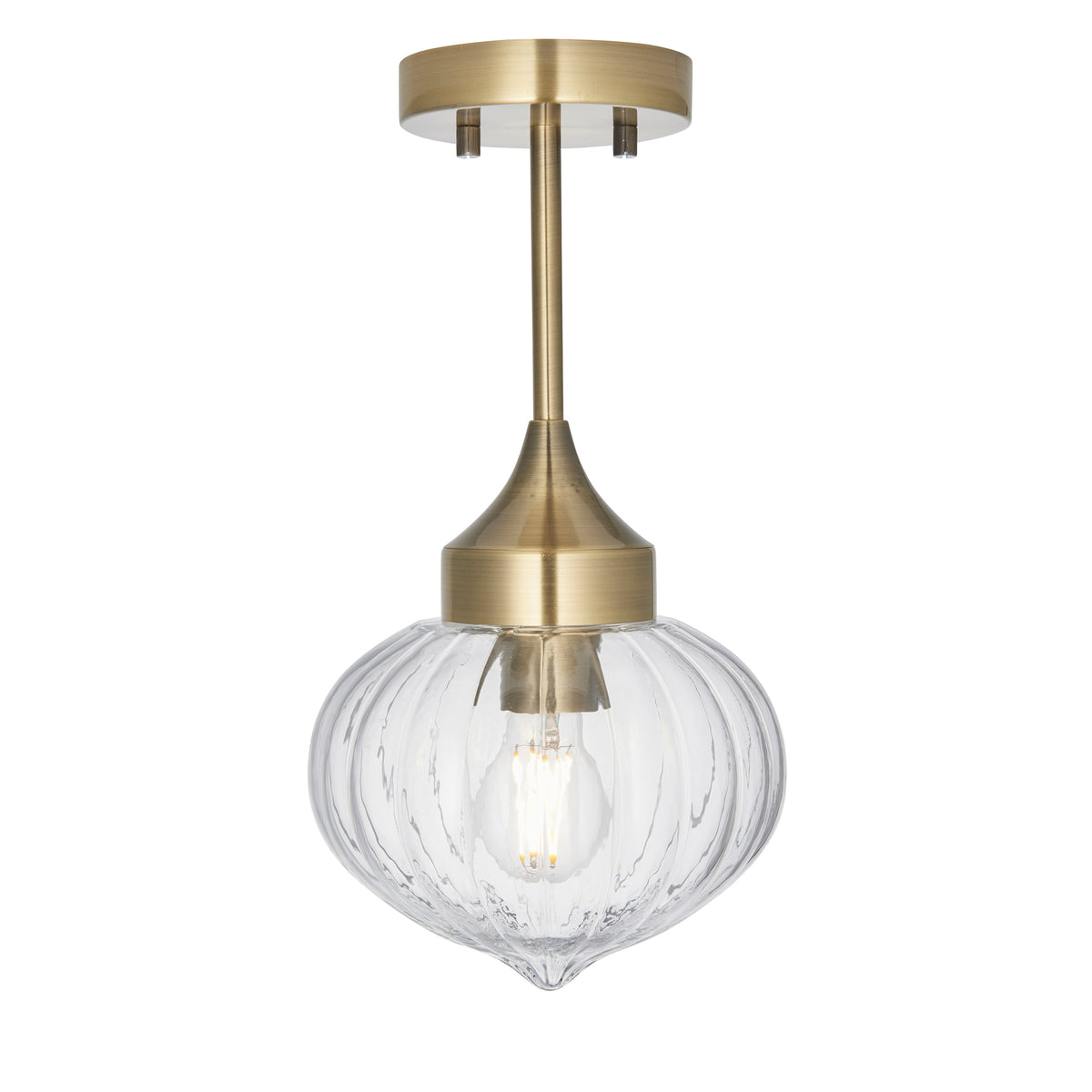 Addington 1 Ceiling Light Brass
