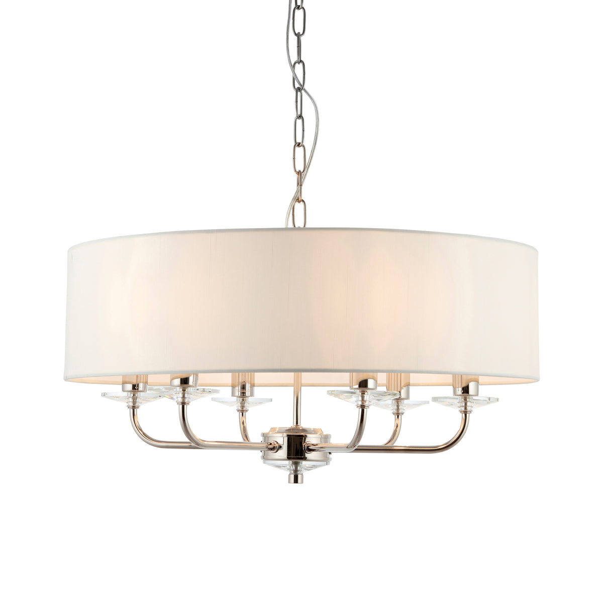 Nixon 6 Pendant Light Bright Nickel