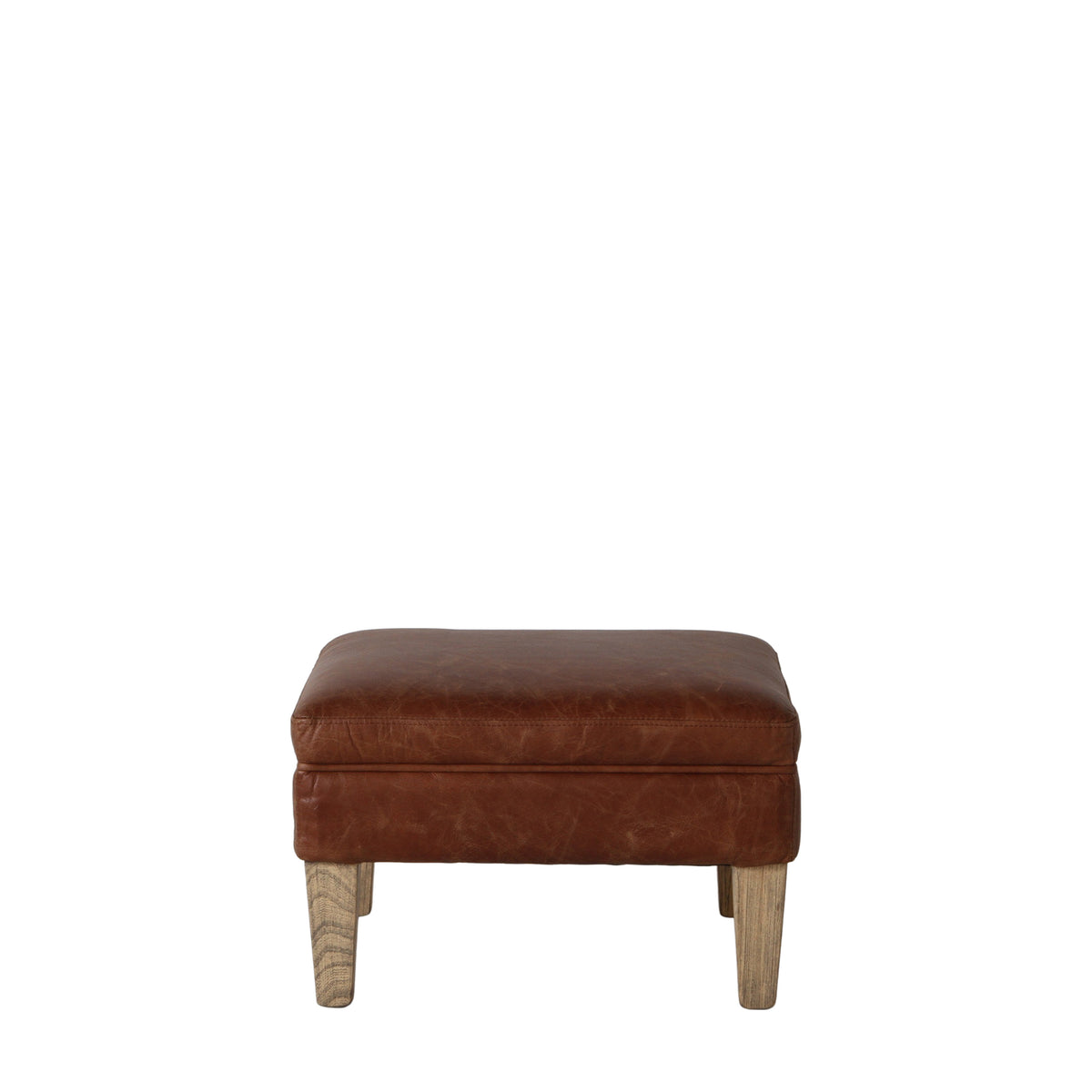 Mr. Paddington Stool Vintage Brown Leather