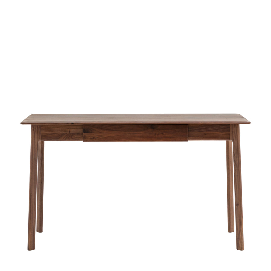 Madrid 1 Drawer Desk Walnut 1300x500x750mm