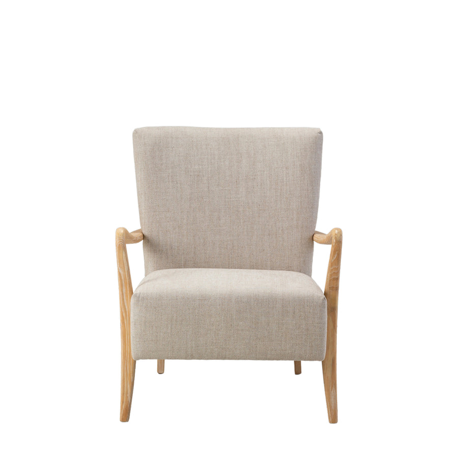 Chedworth Armchair Natural Linen 660x750x800mm