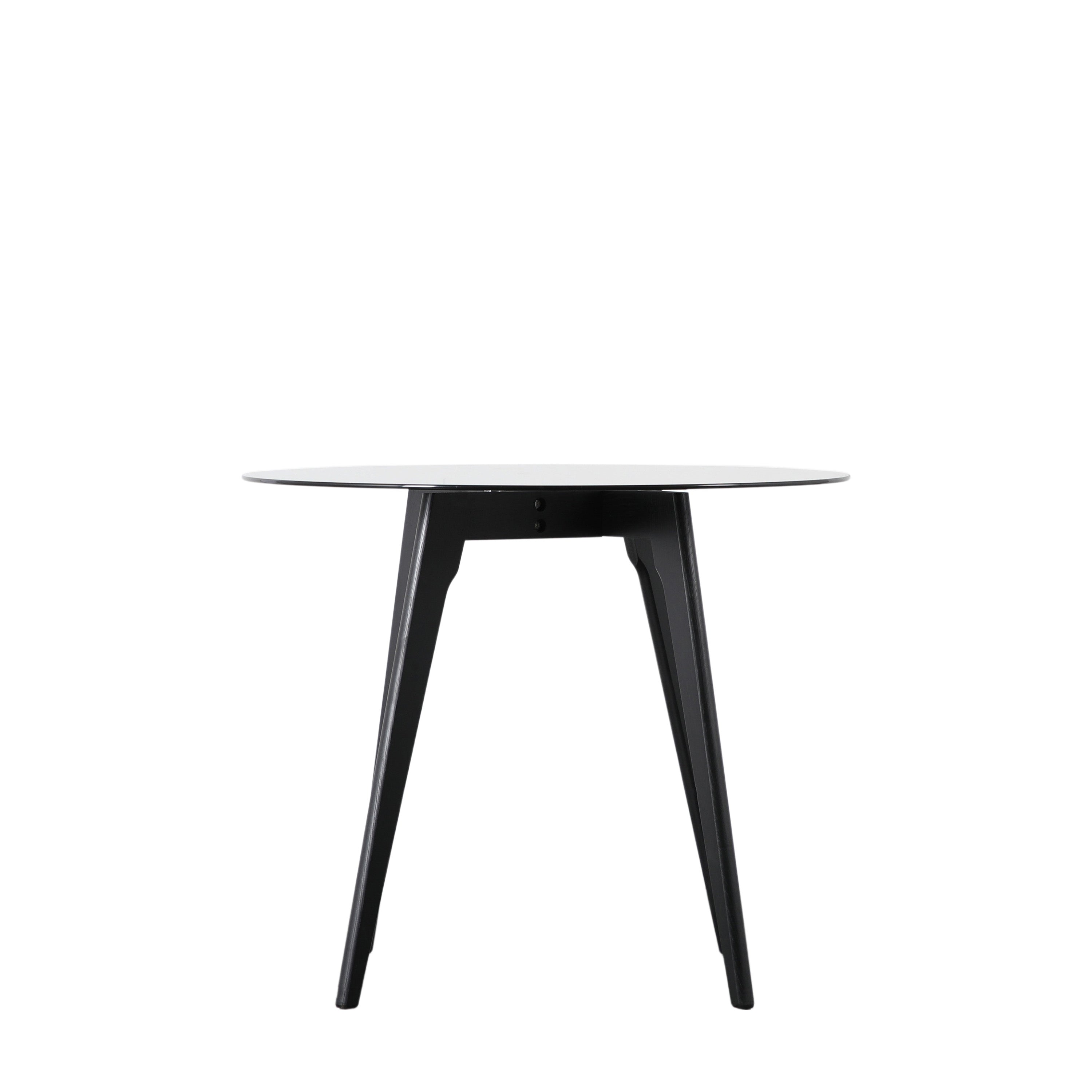 Blair Round Dining Table Black 900x900x750mm