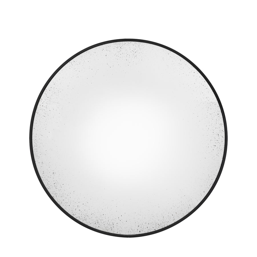 Yardley Convex Round Mirror Black 800mm