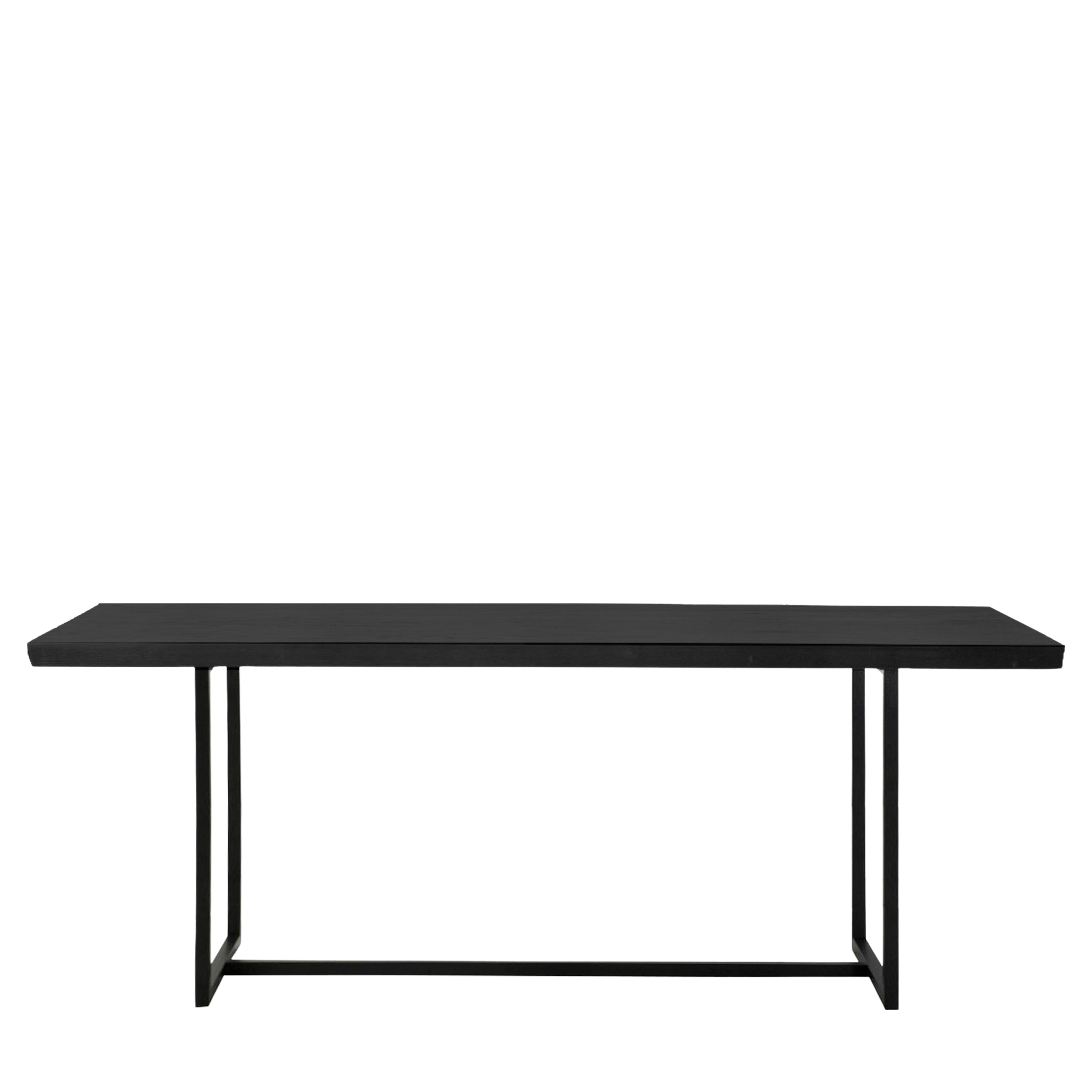 Forden Dining Table Black 900x2200x750mm