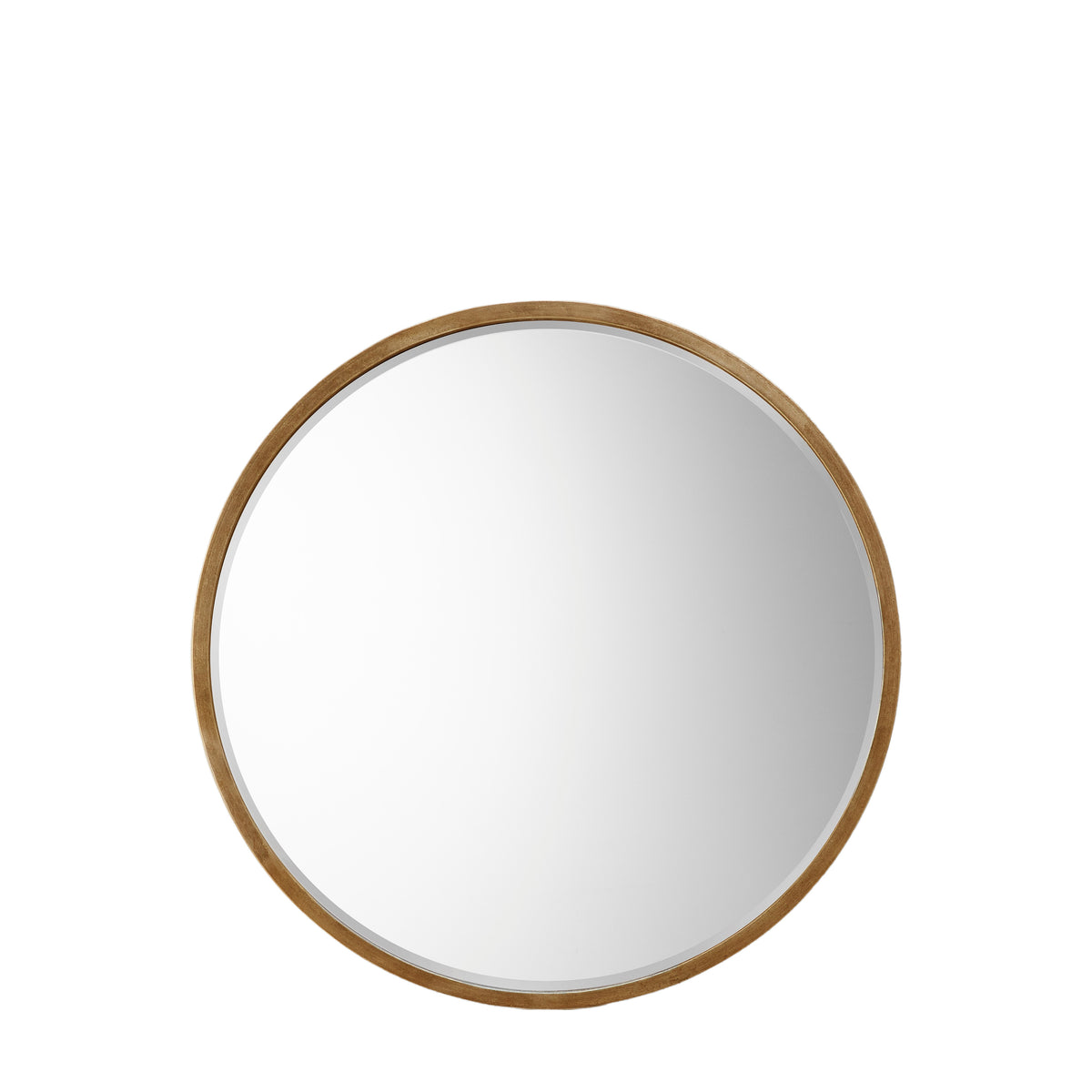 Higgins Round Mirror Antique Gold 800x800mm
