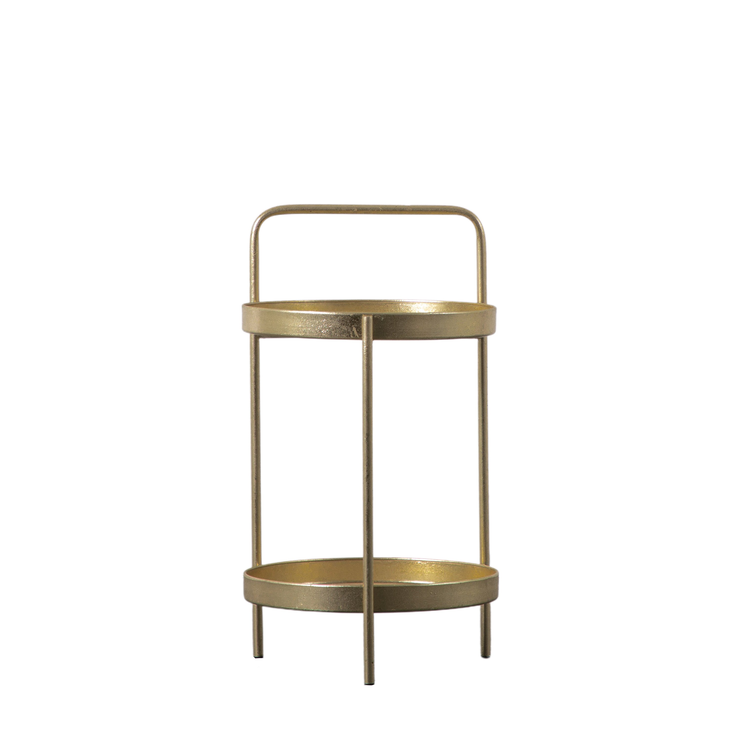 Sennen Side Table Gold 400x400x720mm