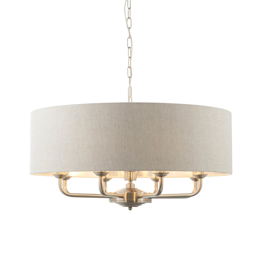 Highclere 8 Pendant Light Chrome 550-1730mm