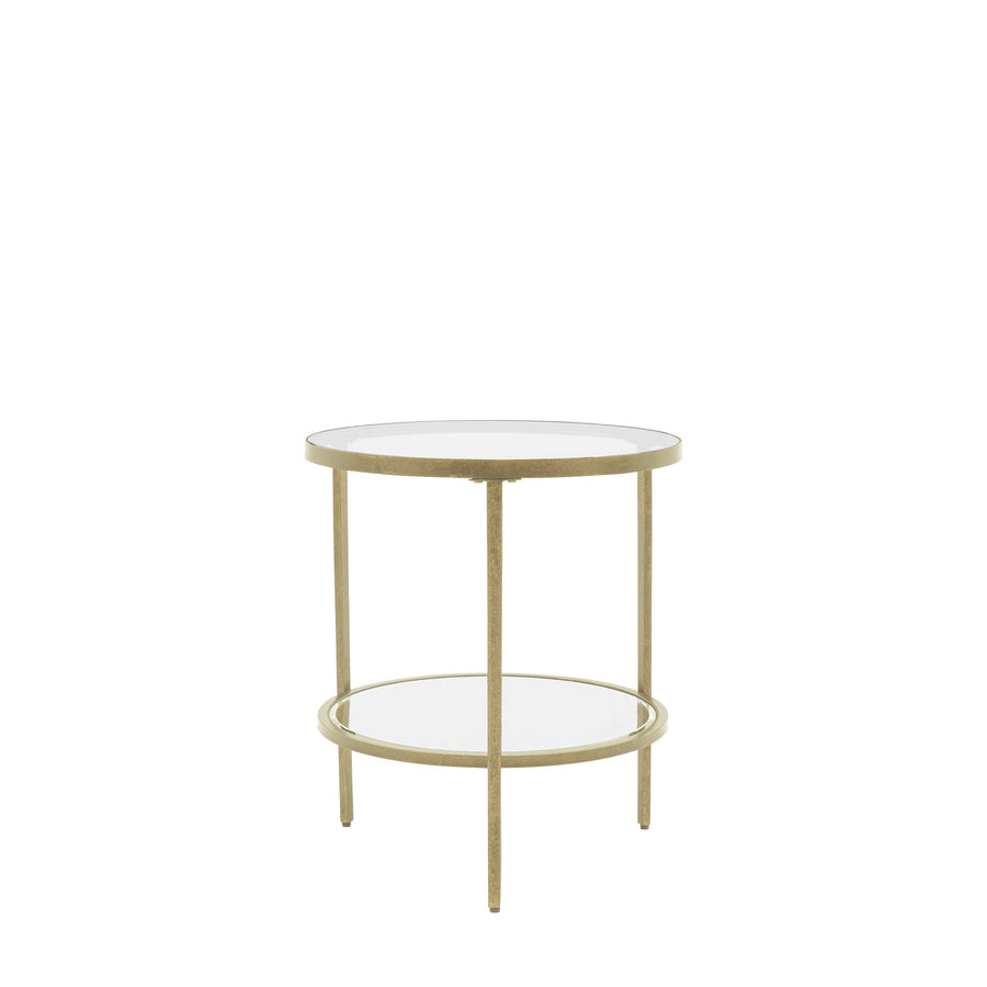 Hudson Side Table Champagne 500x500x600mm