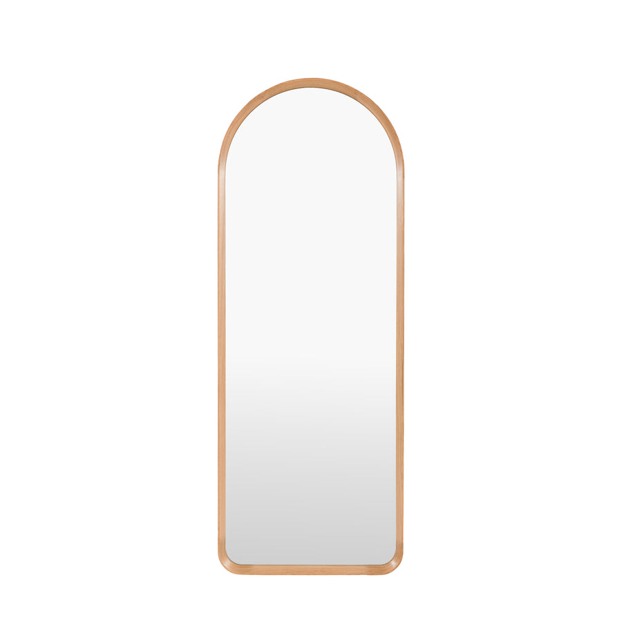 Helsinki Arch Leaner Mirror Oak 600x60x1600mm