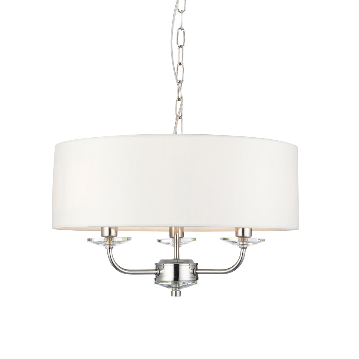 Nixon 3 Pendant Light Bright Nickel