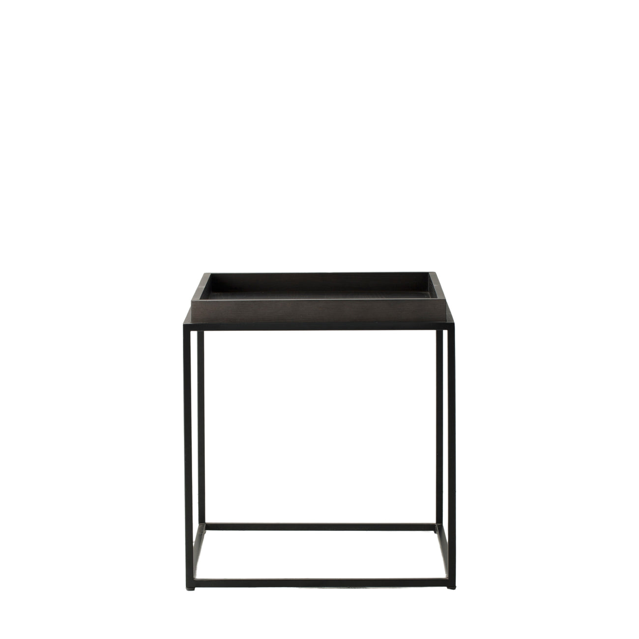 Forden Tray Side Table Black 550x550x600mm