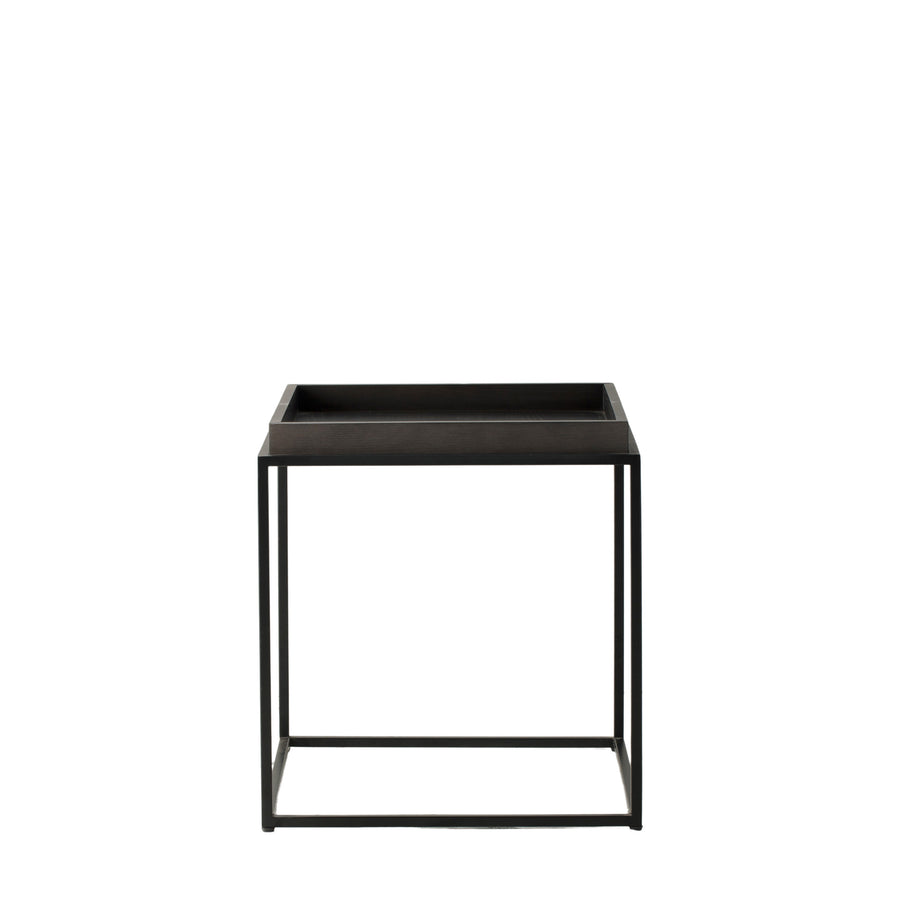 Forden Tray Side Table Black 550x550x600mm