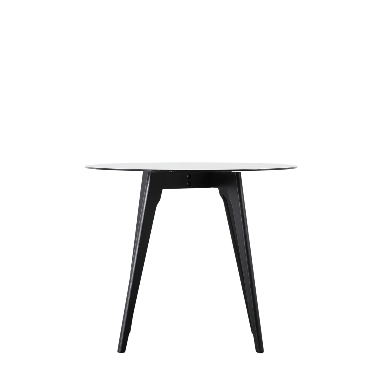 Blair Round Dining Table Black 900x900x750mm