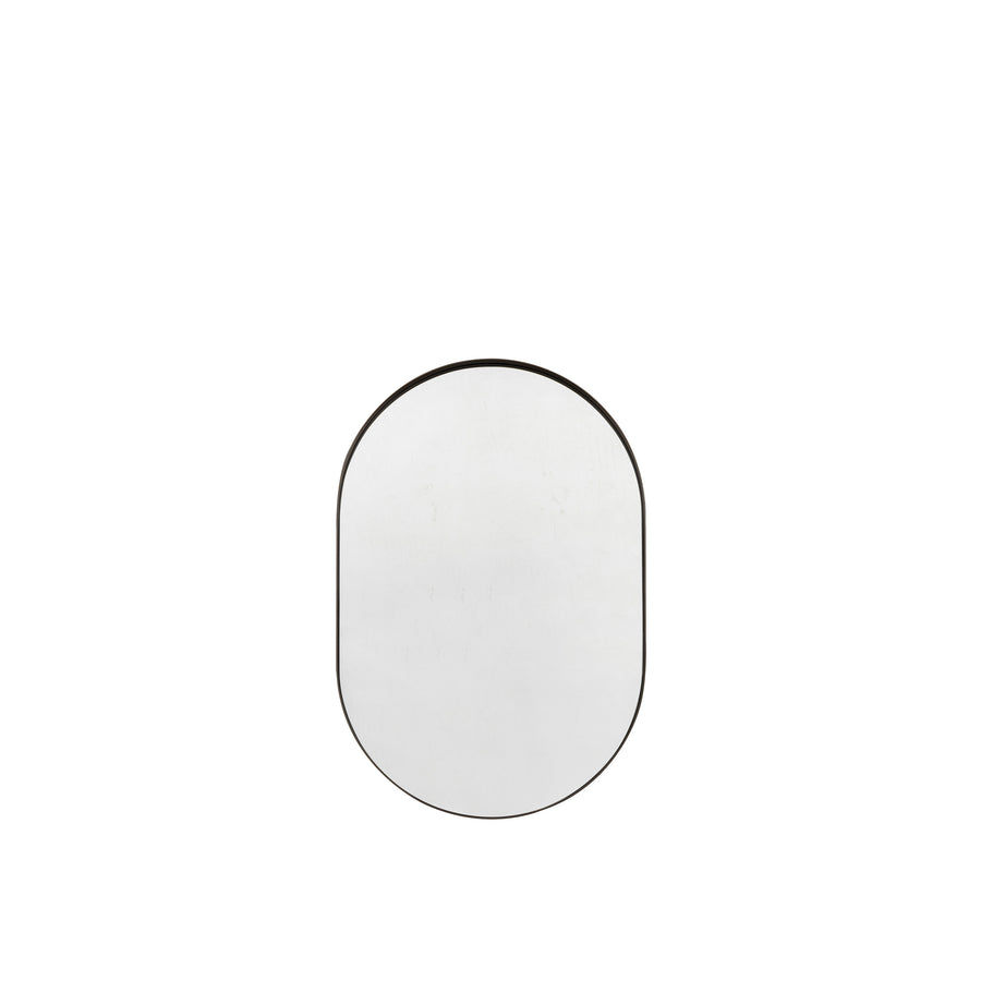 Hurston Elipse Mirror Black 600x30x900mm