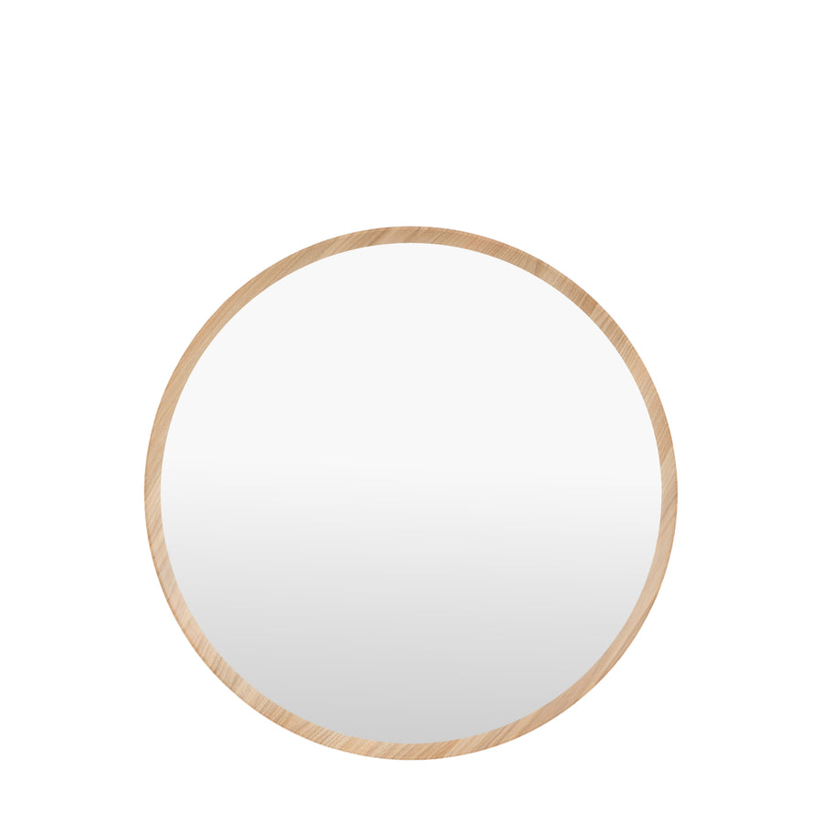Helsinki Round Mirror Oak 800x58x800mm