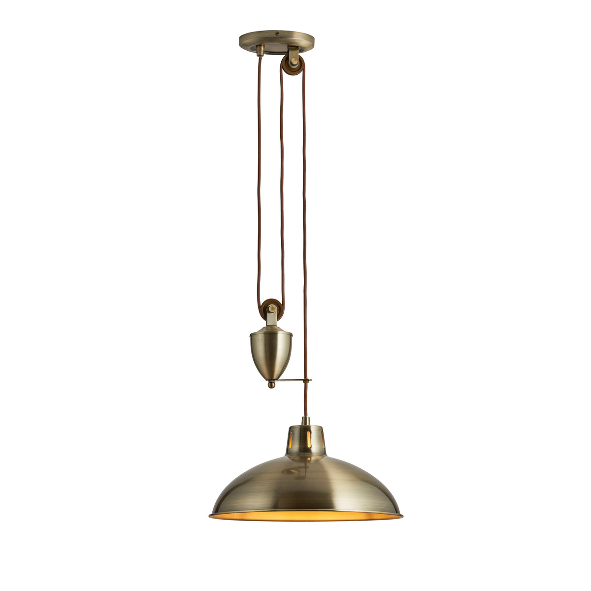 Polka Pendant Light Antique Brass