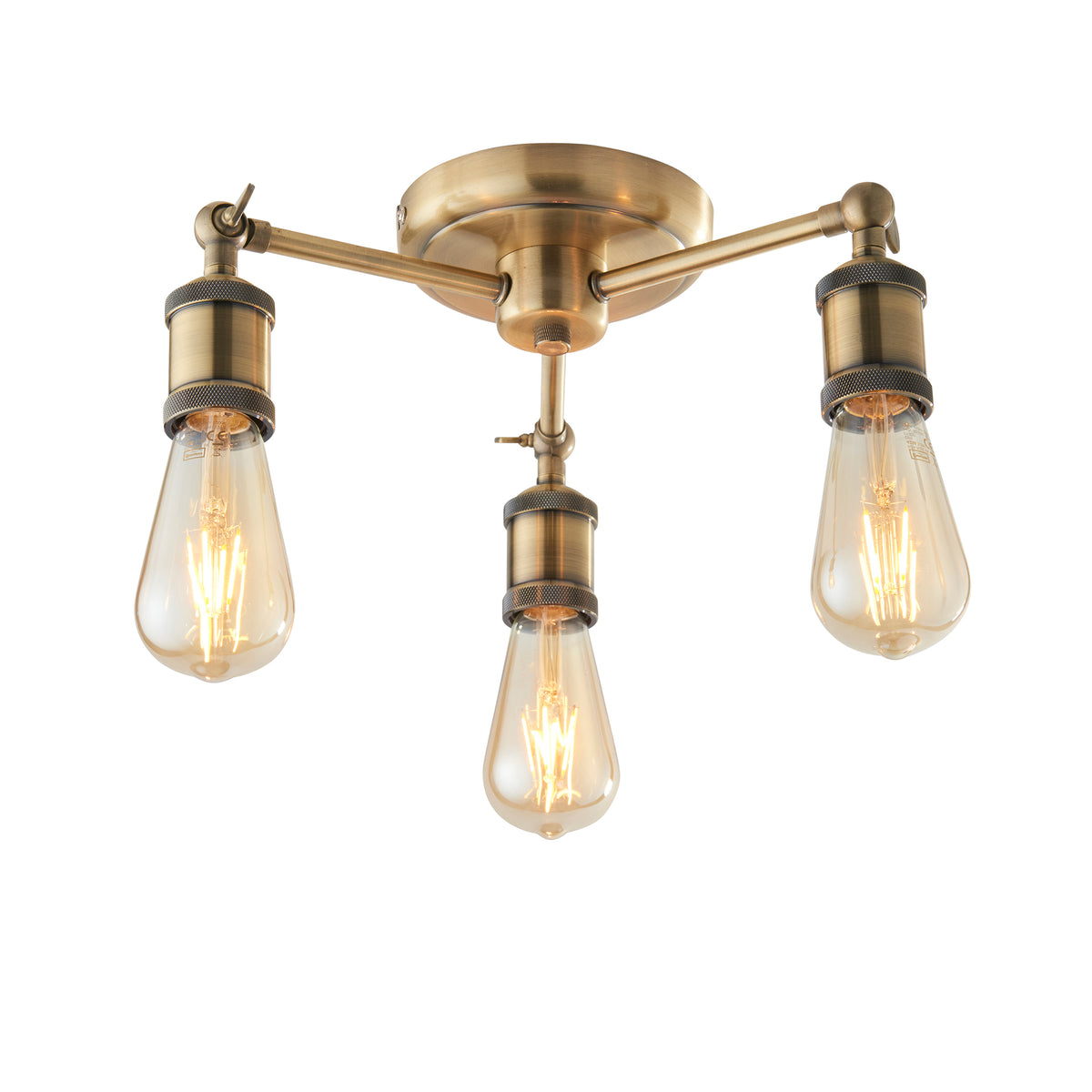 Hal 3 Ceiling Light Antique Brass
