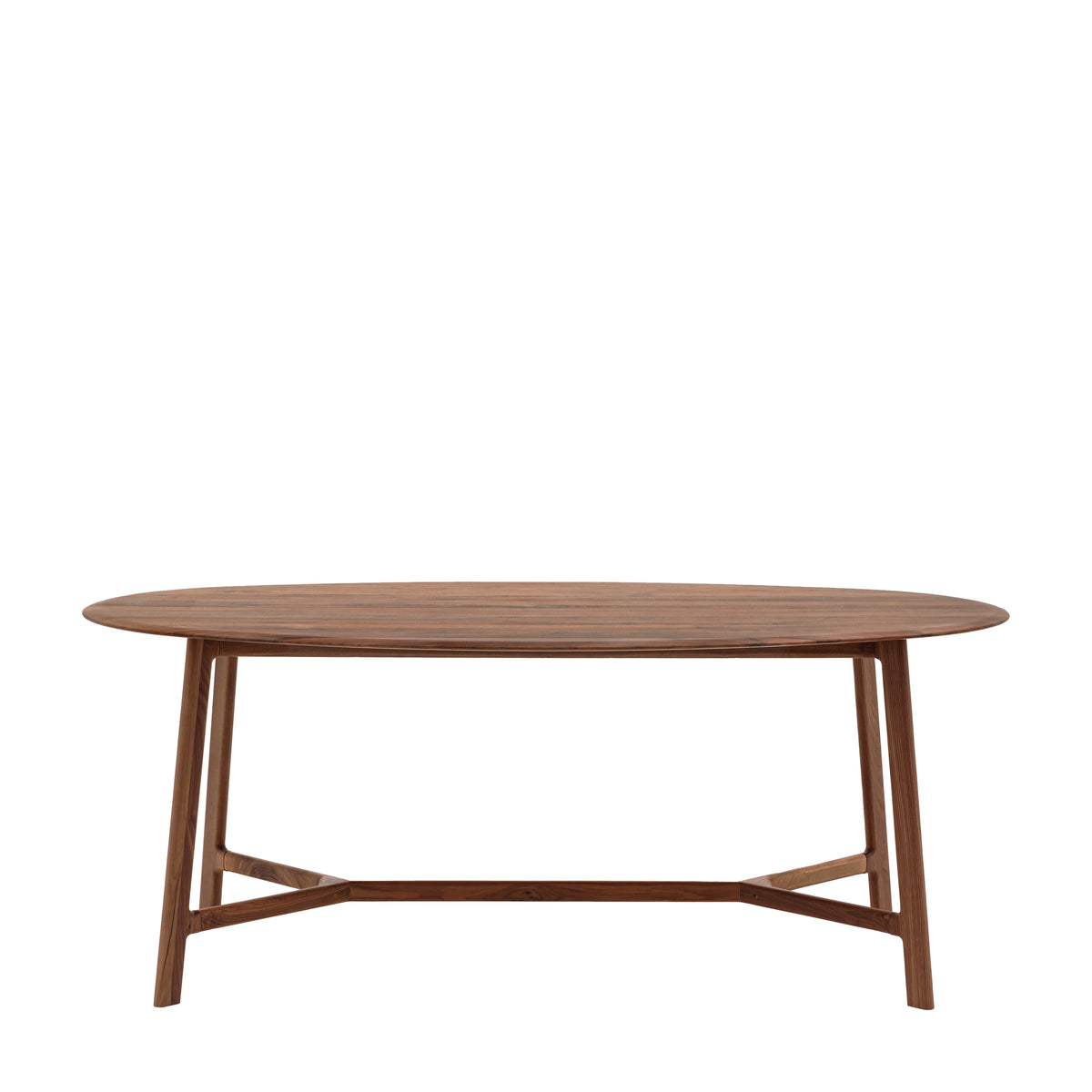 Madrid Oval Dining Table Walnut 1800x1000x760mm
