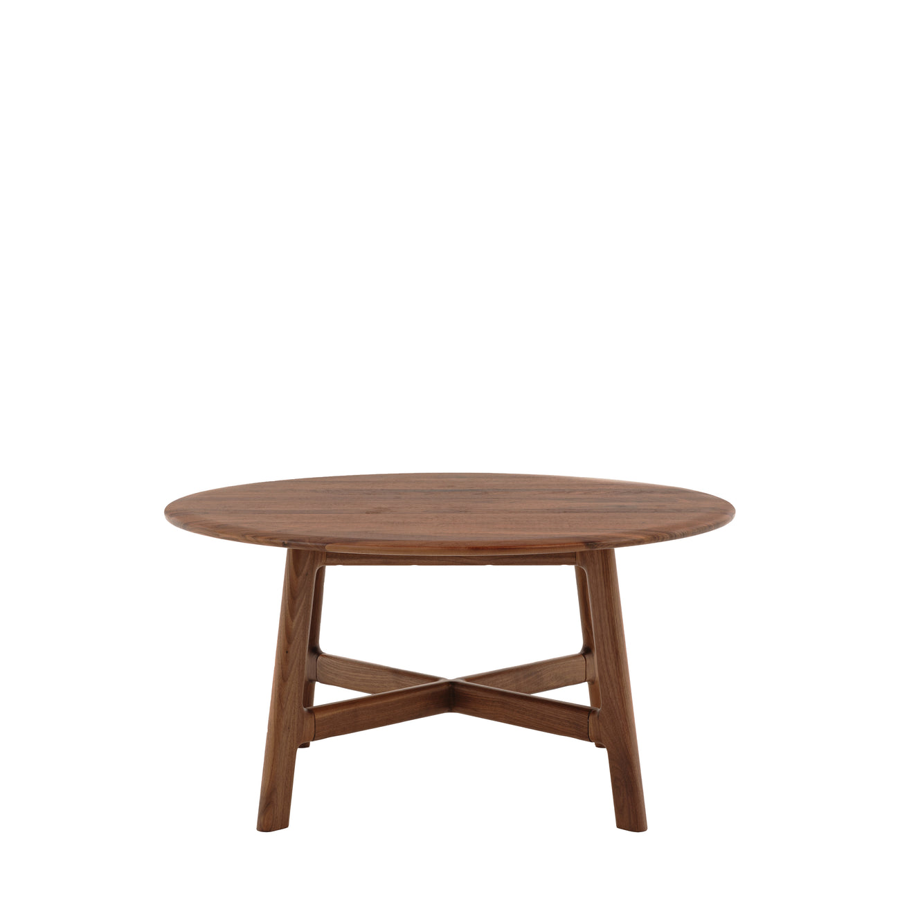 Madrid Round Coffee Table Walnut 800x800x400mm