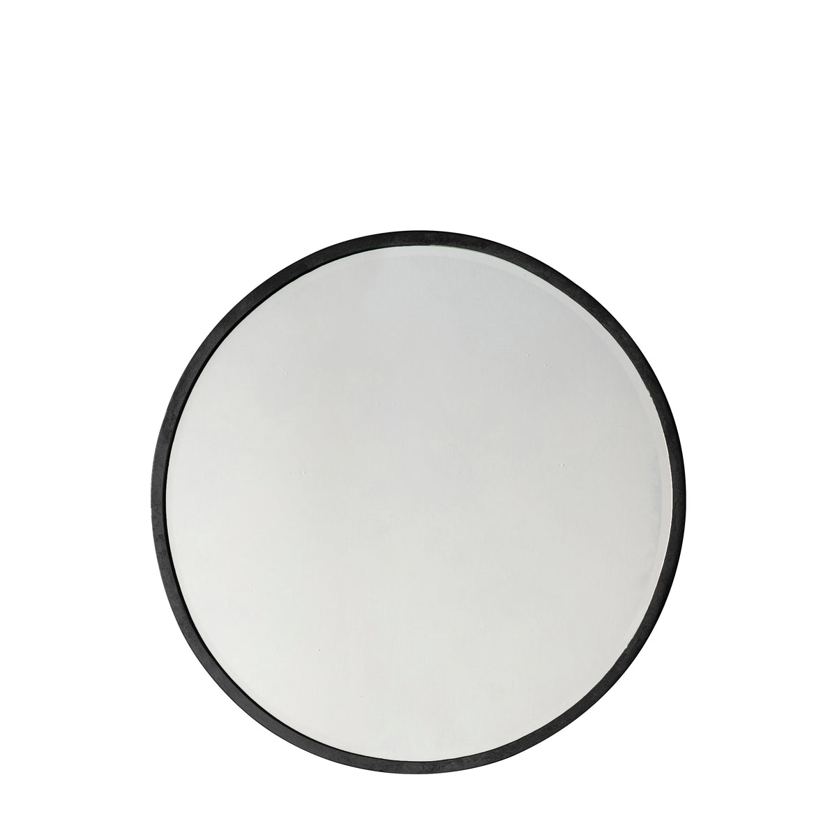 Higgins Round Mirror Black 800x800mm