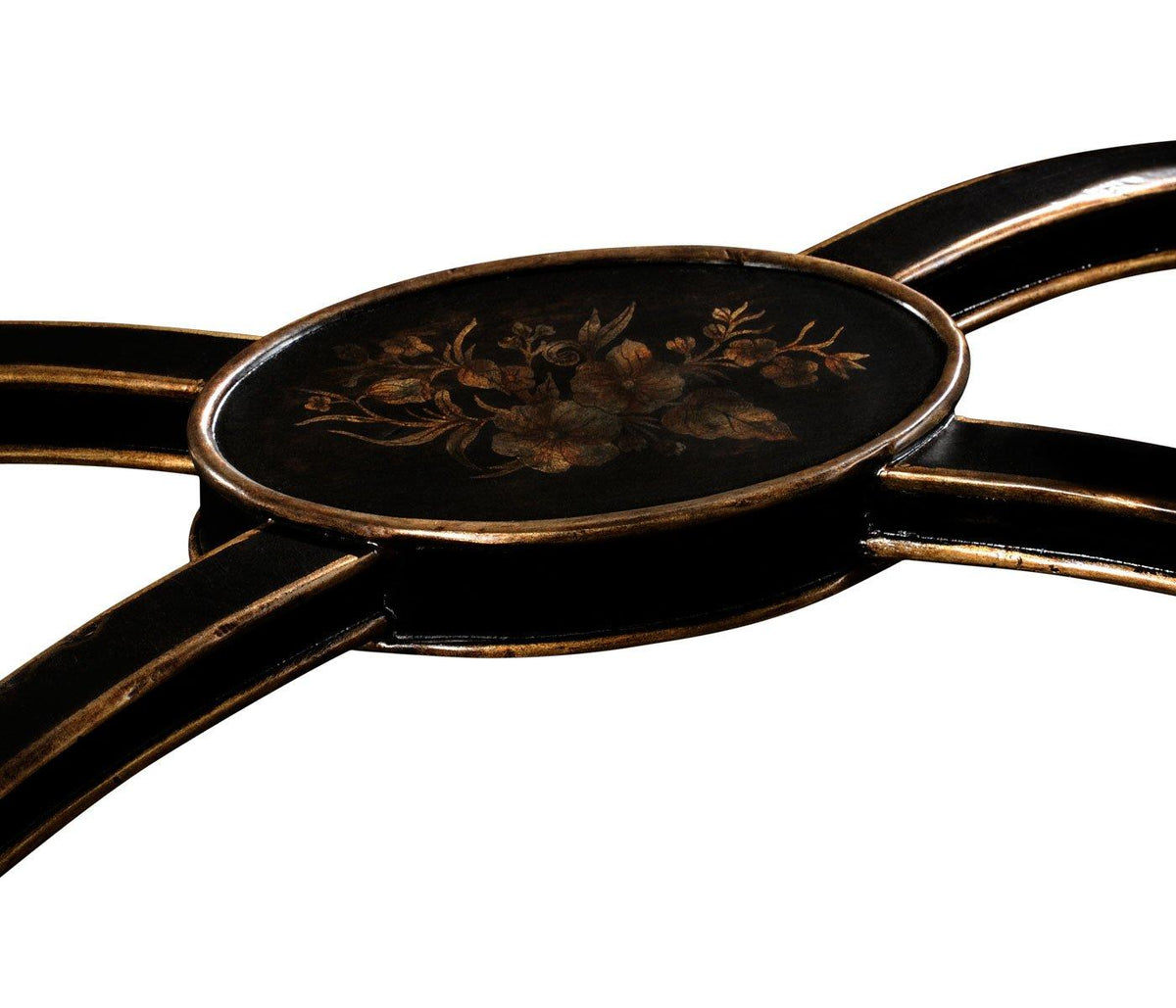 Formal Black and Gold Drinks Cabinet