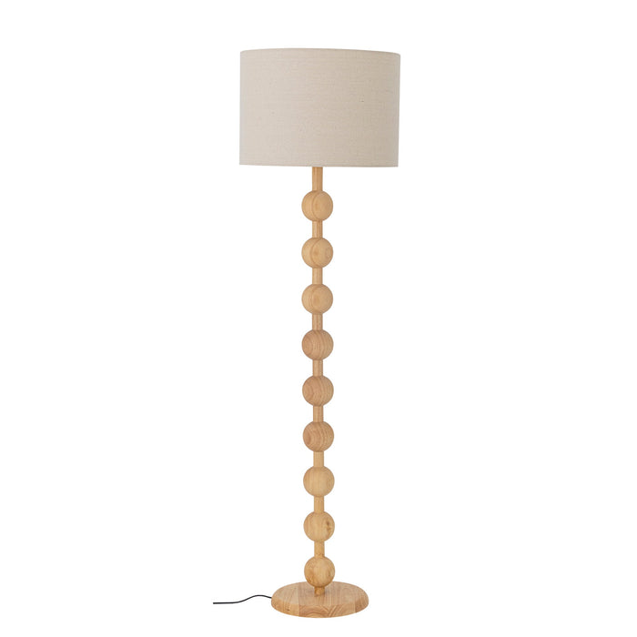 Giacoma Floor Lamp - Natural Rubberwood
