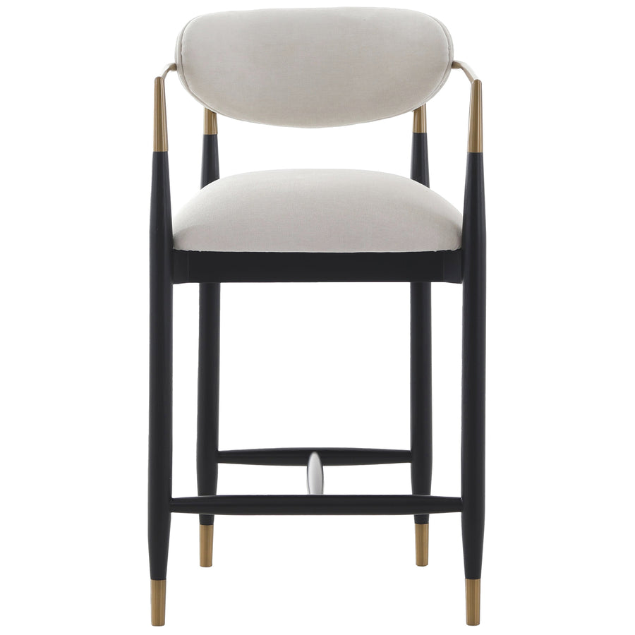 Soho Counter Stool – Ebony and Brass