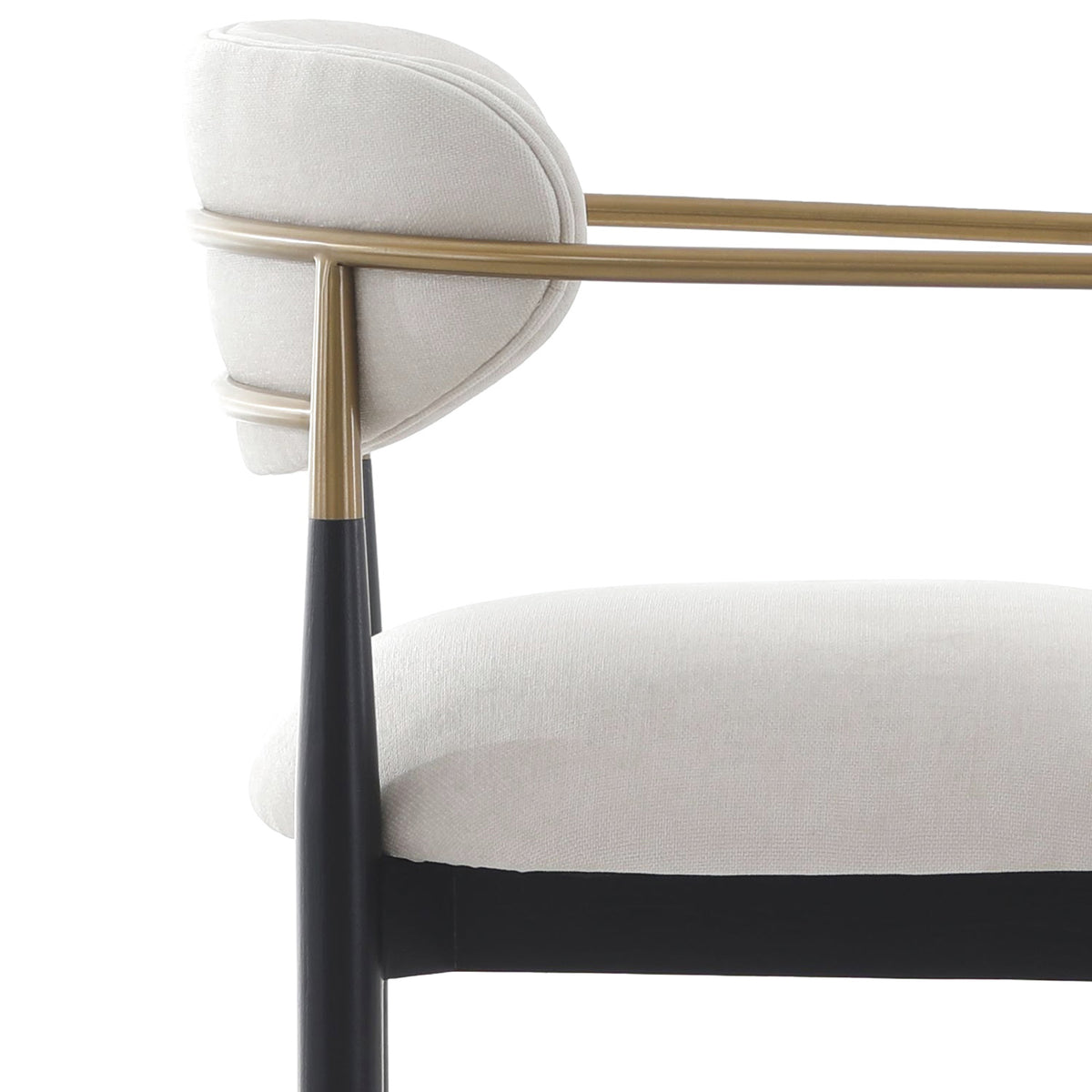 Soho Counter Stool – Ebony and Brass