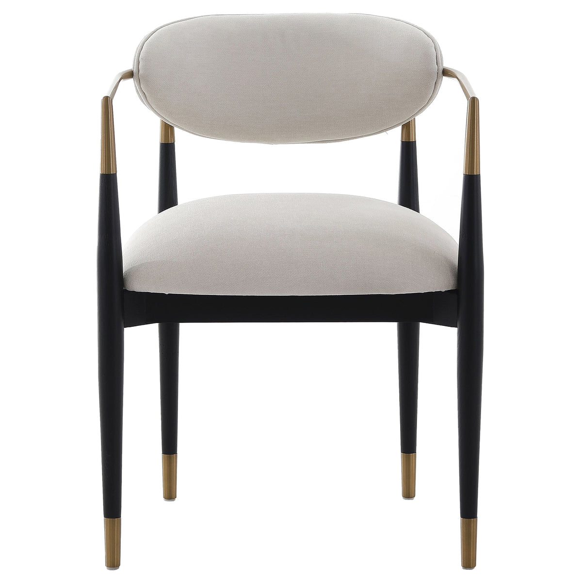 Soho Dining Chair – Ebony and Brass