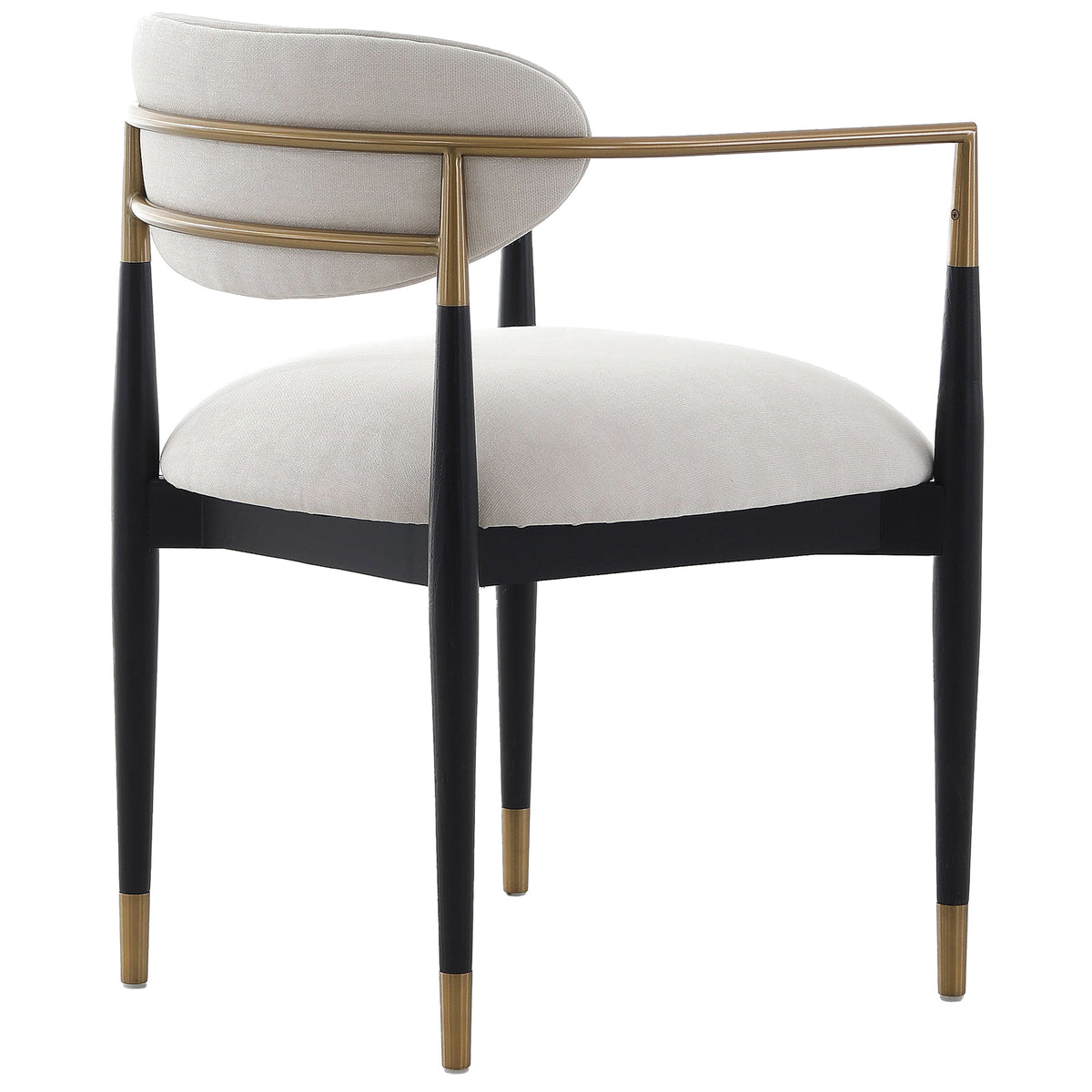 Soho Dining Chair – Ebony and Brass