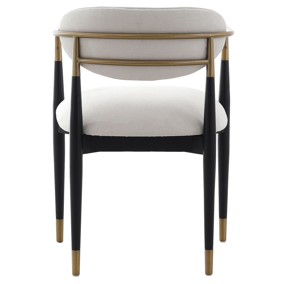 Soho Dining Chair – Ebony and Brass