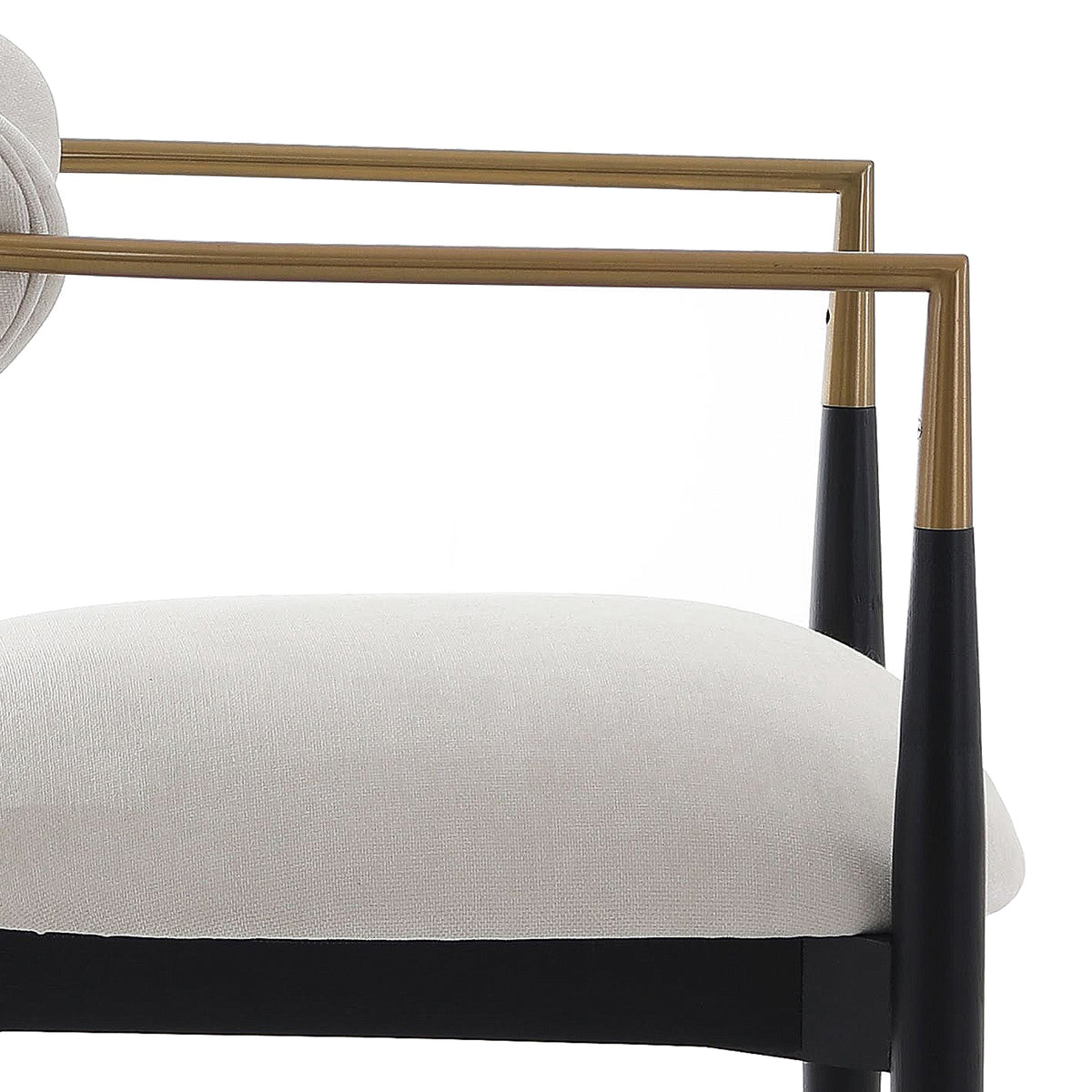 Soho Dining Chair – Ebony and Brass