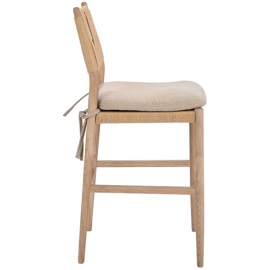 Radford Counter Stool with Fabric Seat Cushion