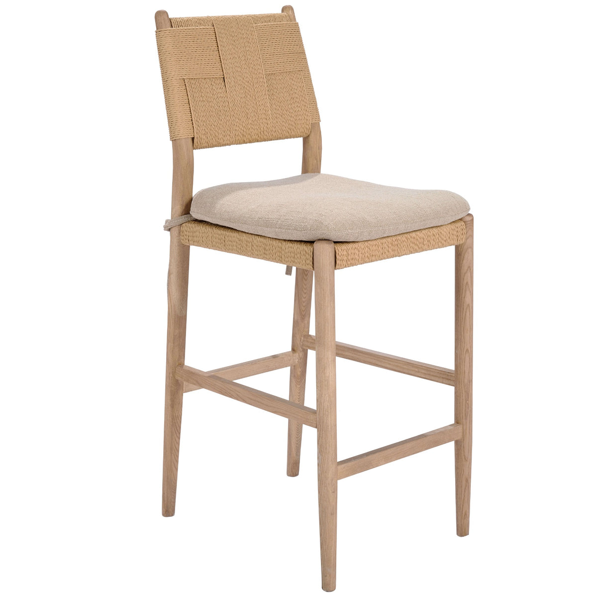 Radford Counter Stool with Fabric Seat Cushion