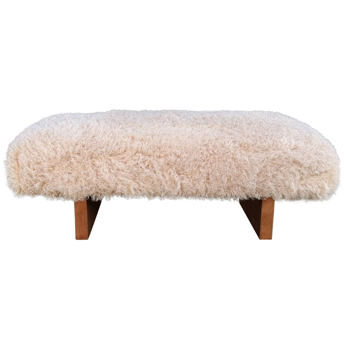 Pebworth Bench – Faux Mongolian Fur