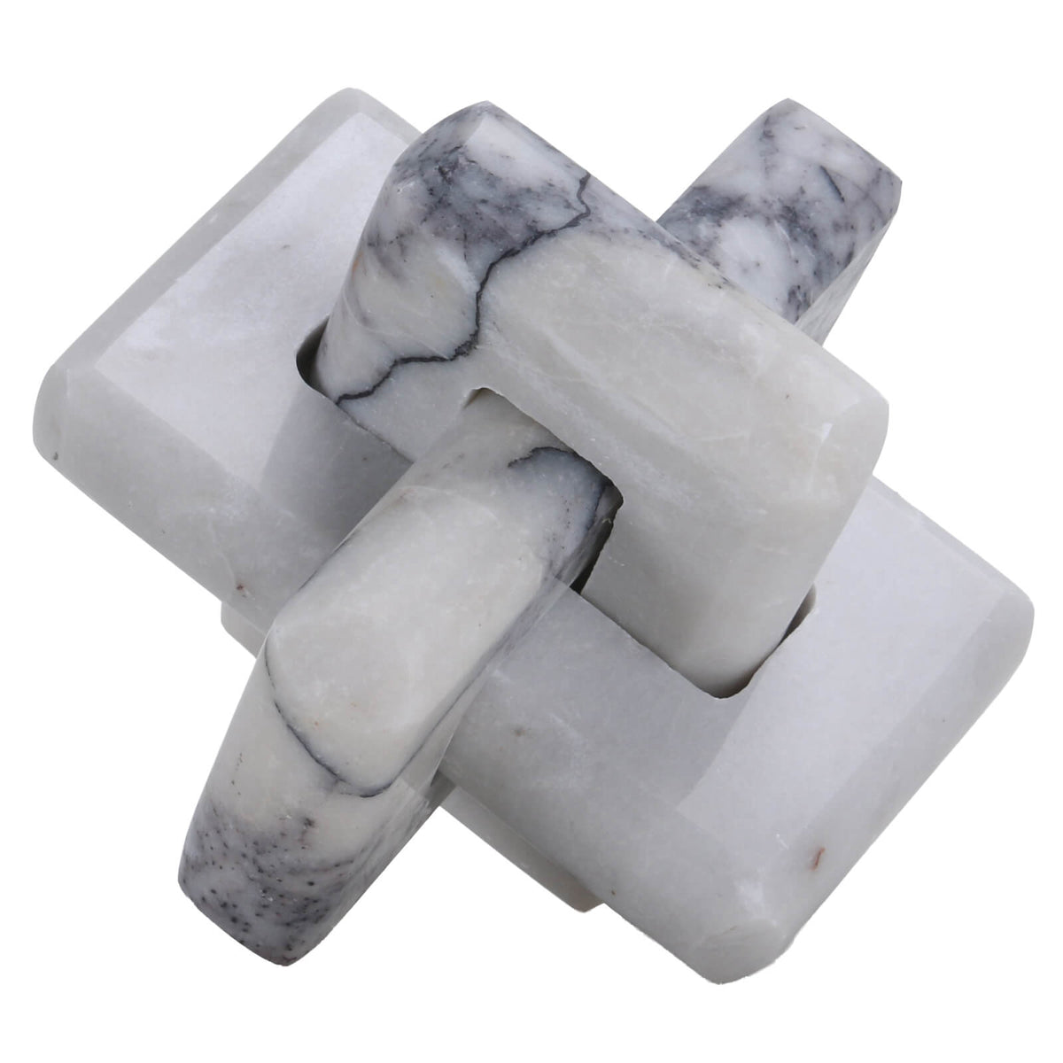 Loop Sculpture – Grey Marble, Large