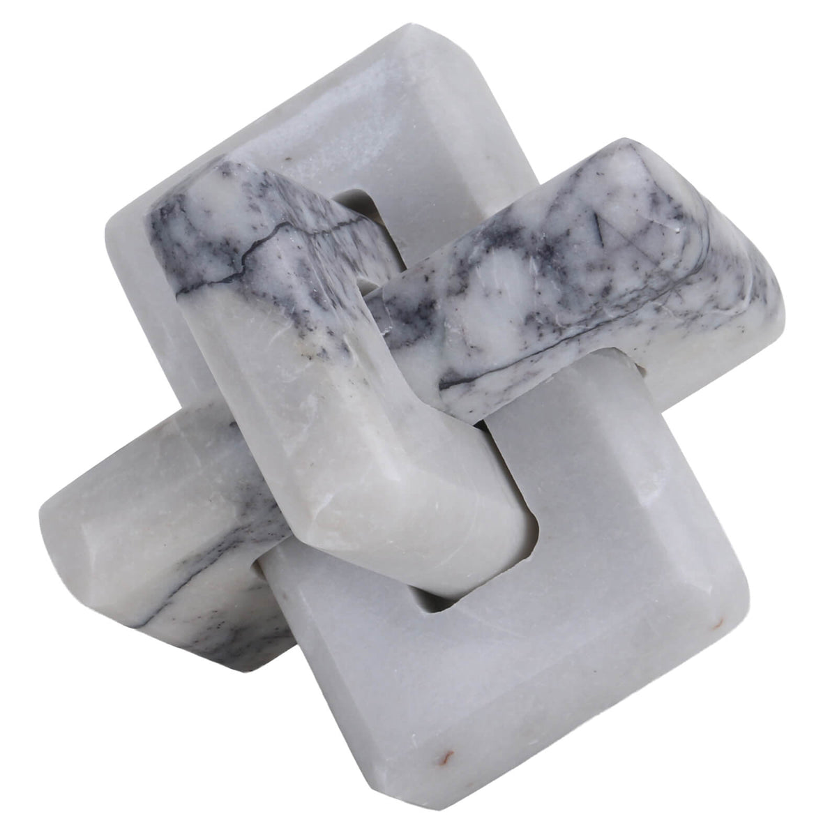 Loop Sculpture – Grey Marble, Large