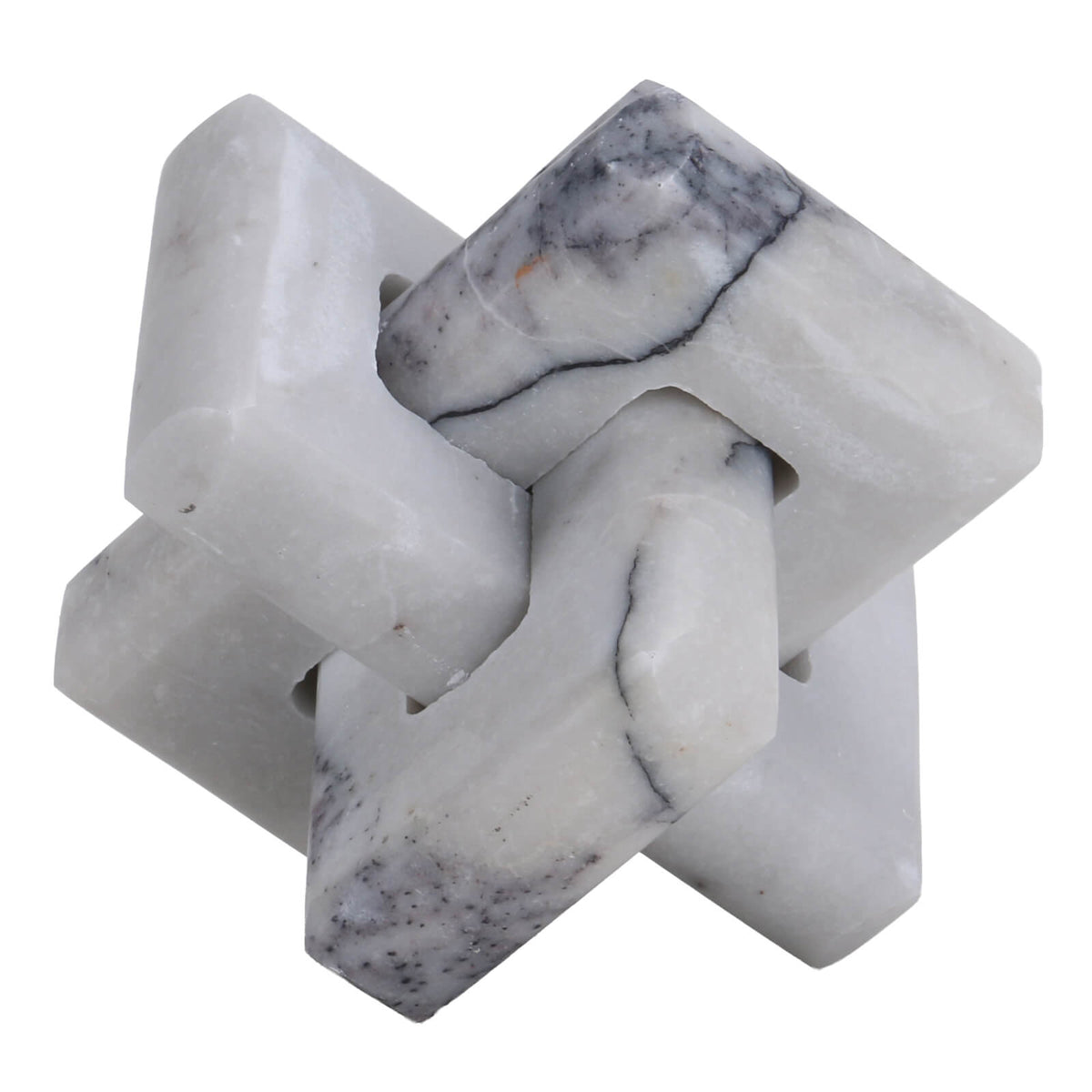 Loop Sculpture – Grey Marble, Large