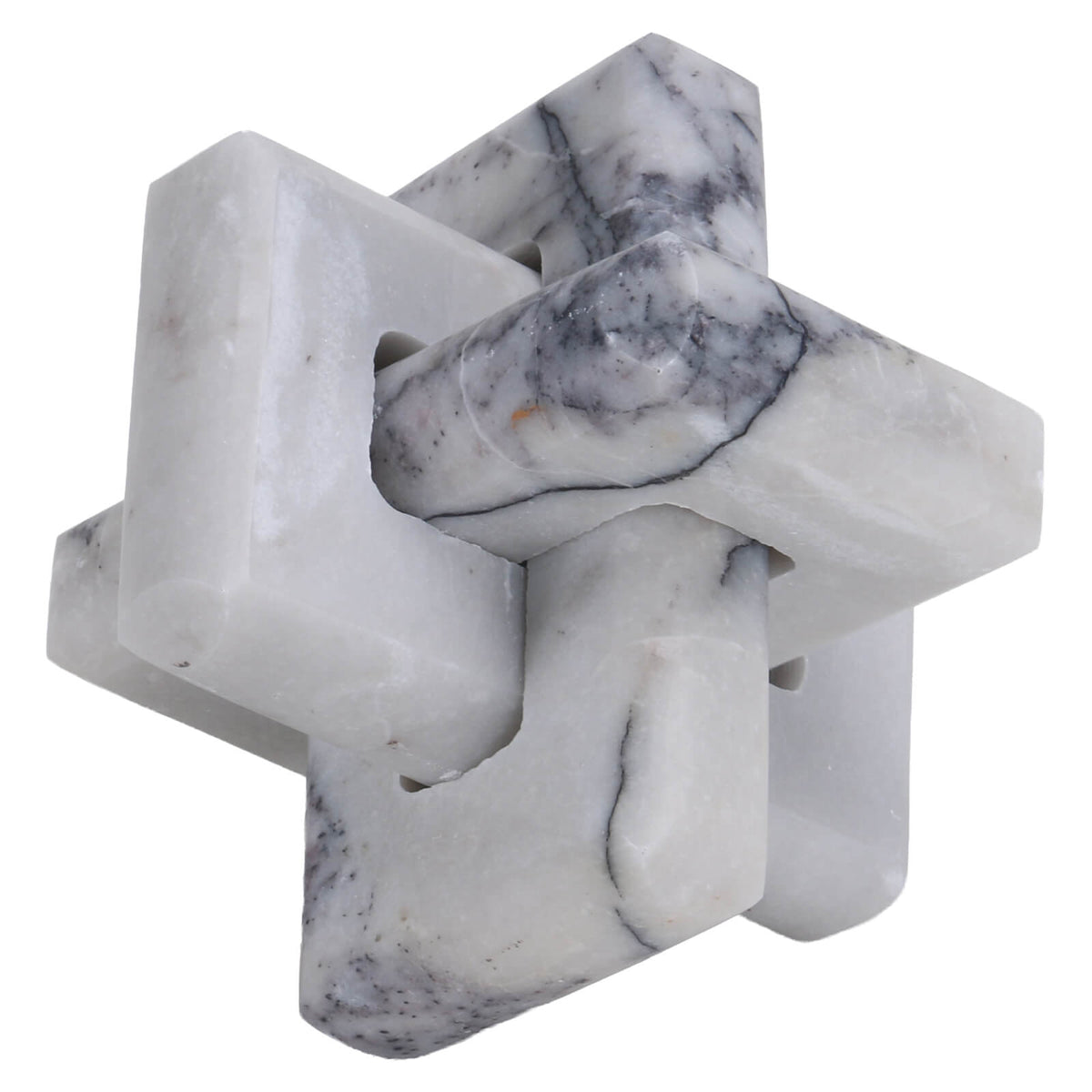 Loop Sculpture – Grey Marble, Large